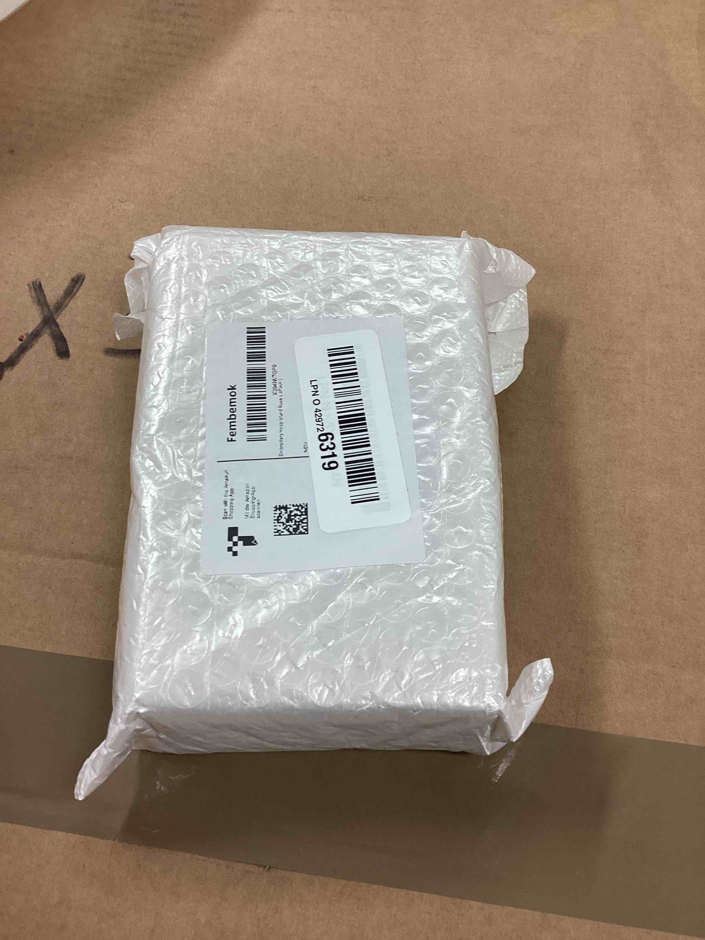 Condition photo showing Good Condition for Embroidery Frames for Display 3Pack Embroidery Hoop Display Stand 2 Tier Groove Design Cross Stitch Hoop Frame Stand?Embroidery Stand Embroidery kit (Suitable 7-10IN Frame) Wood color Suitable 7-10IN Frame