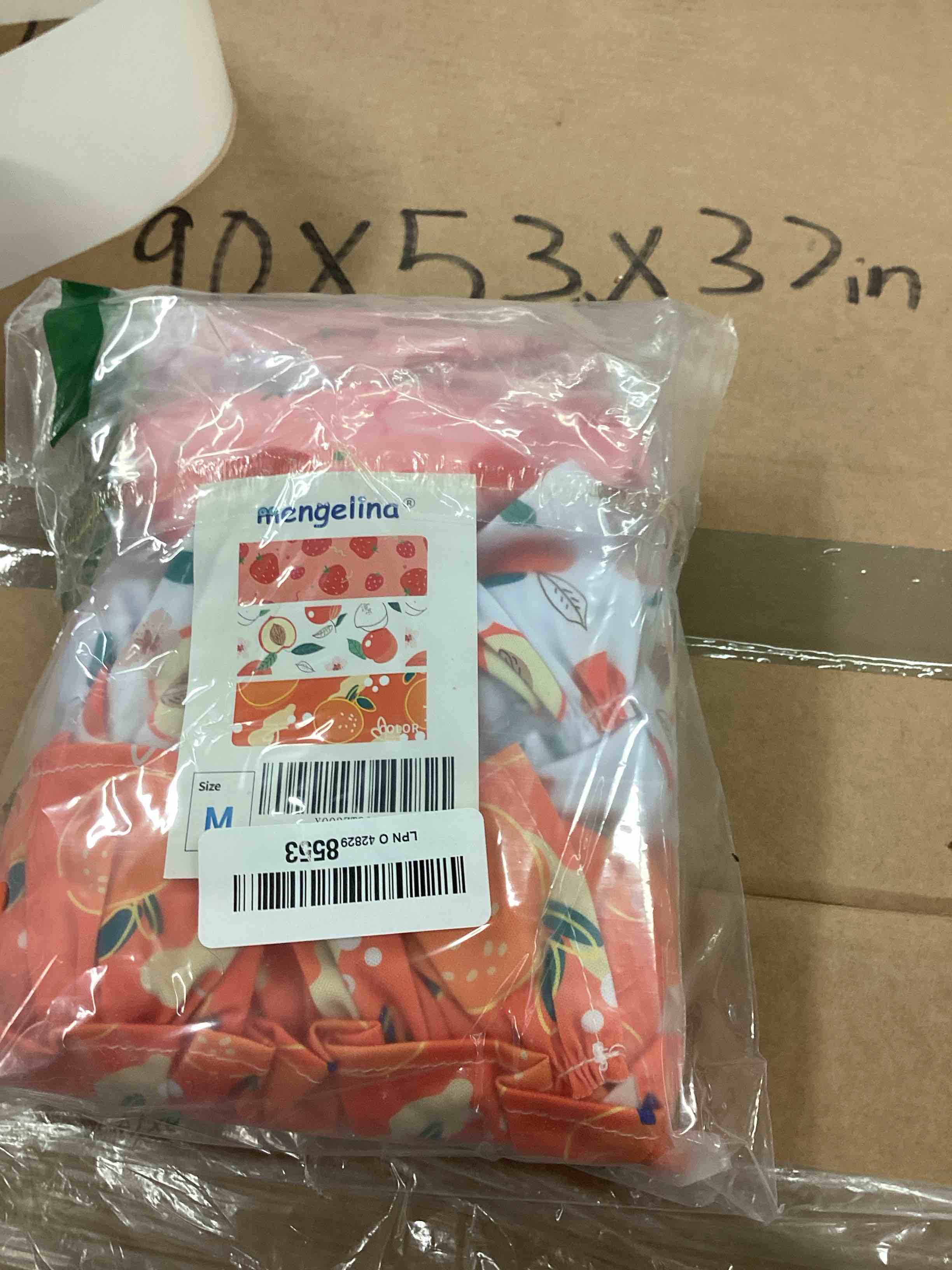 Condition photo showing Brand New for Dog Diapers Female Washable (3 Pack), Reusable Dog Period Diapers Female Doggie Diapers Puppy Diapers Female Dog Diapers for Heat, Incontinence, Excitable Urination,M Strawberries Medium