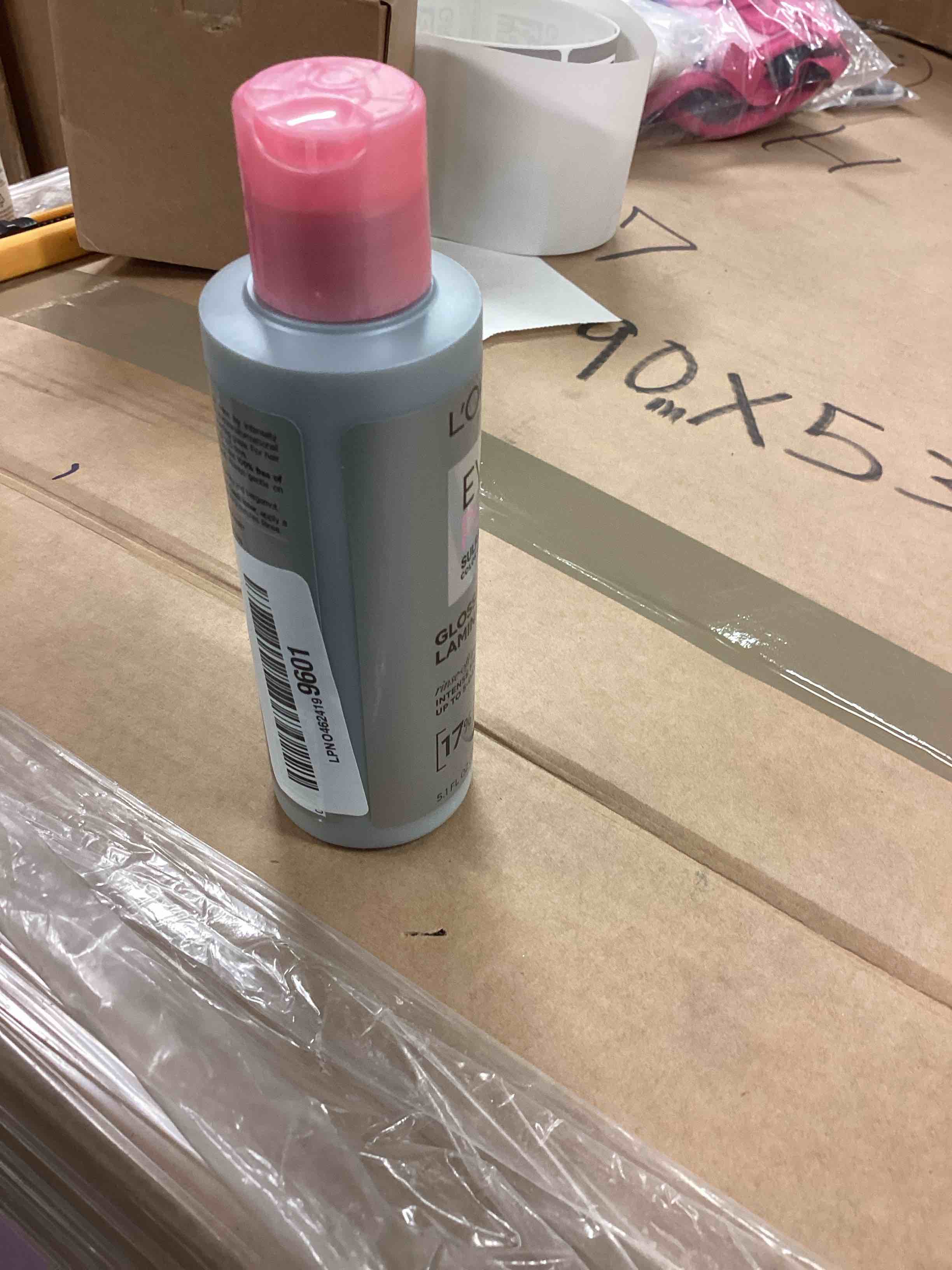 Condition photo showing Brand New for L'Oreal Paris Glossing Lamination Hair Mask with Glycolic Acid, Hair Treatment for Lasting Shine and Smoothness for Dull, Dry Hair, EverPure, 5.1 Fl Oz 