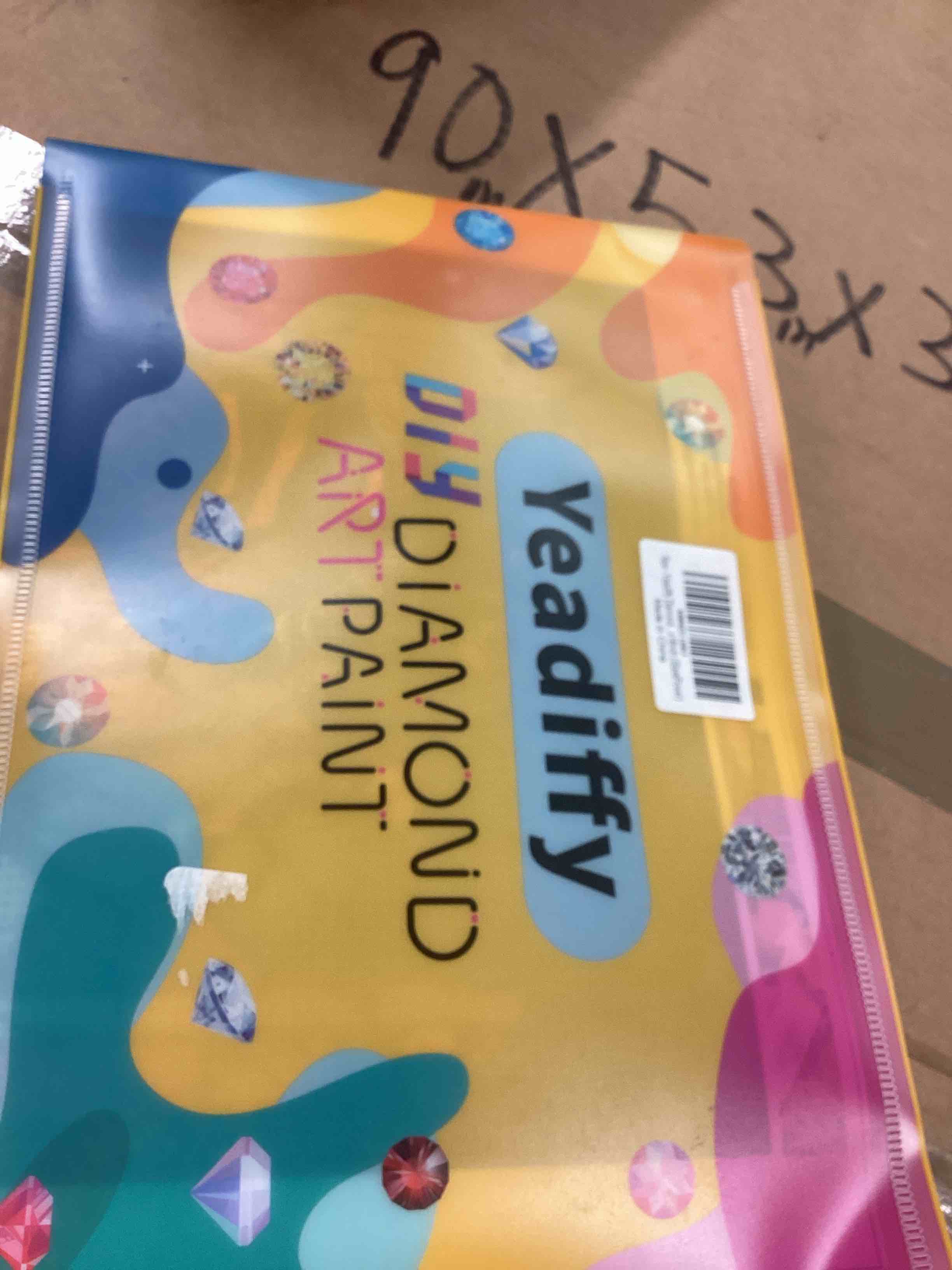 Condition photo showing Brand New for Yeadiffy Diamond Art Painting Kits for Adults Diamond Art Kits for Adults Beginners,5D Translucent Gems Diamond Painting,DIY Full Drill Diamond Gem Art and Crafts 12x16inch (Glass Flower)