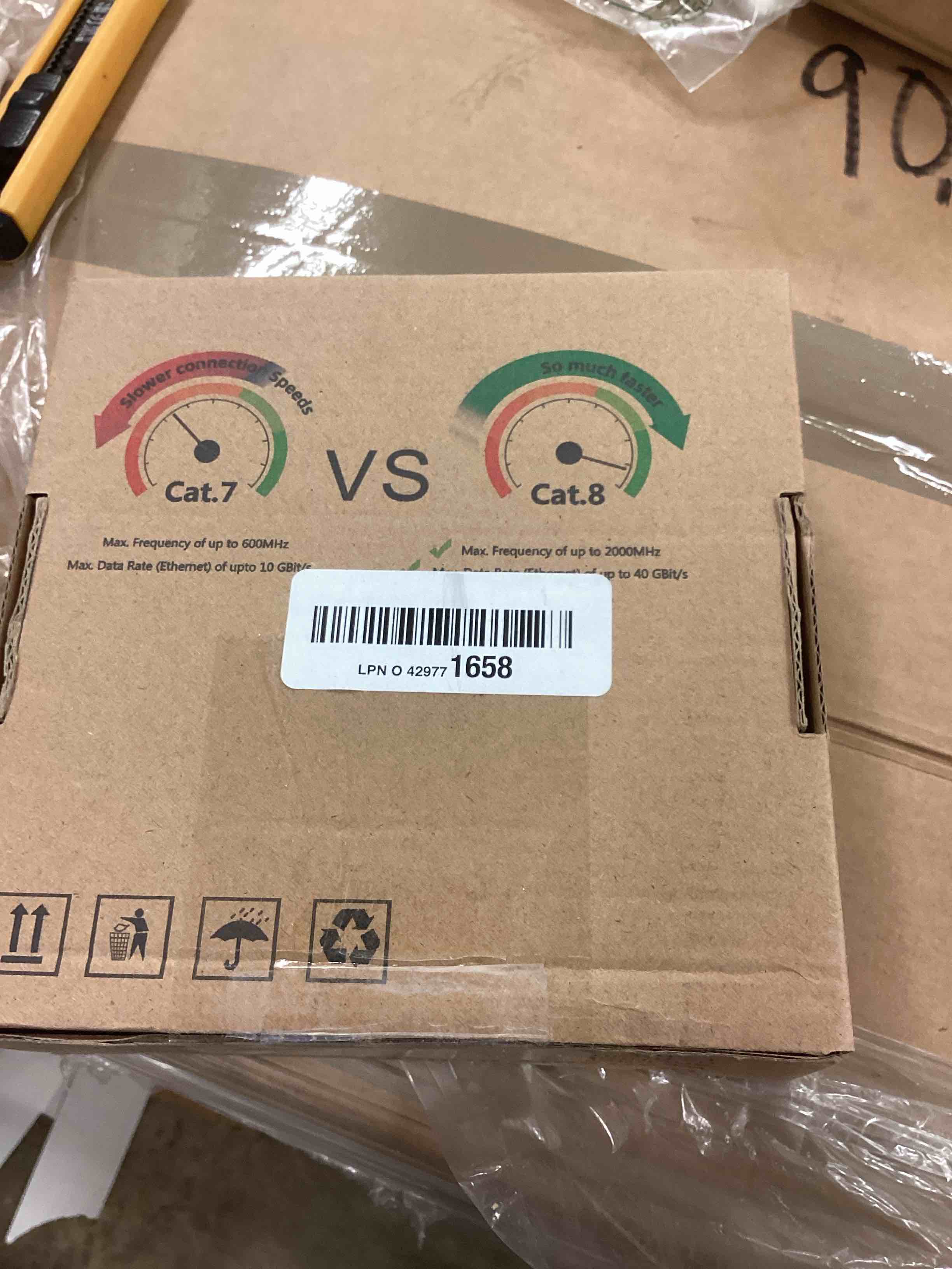 Condition photo showing Brand New for Vabogu Cat 8 Ethernet Cable, Heavy Duty High Speed Internet Network Cable, Multiple Size Options, 26AWG, 2000MHz 40Gbps with Gold Plated RJ45 Connectors, Shielded for Indoor & Outdoor Use, 40FT 40FT-CAT8