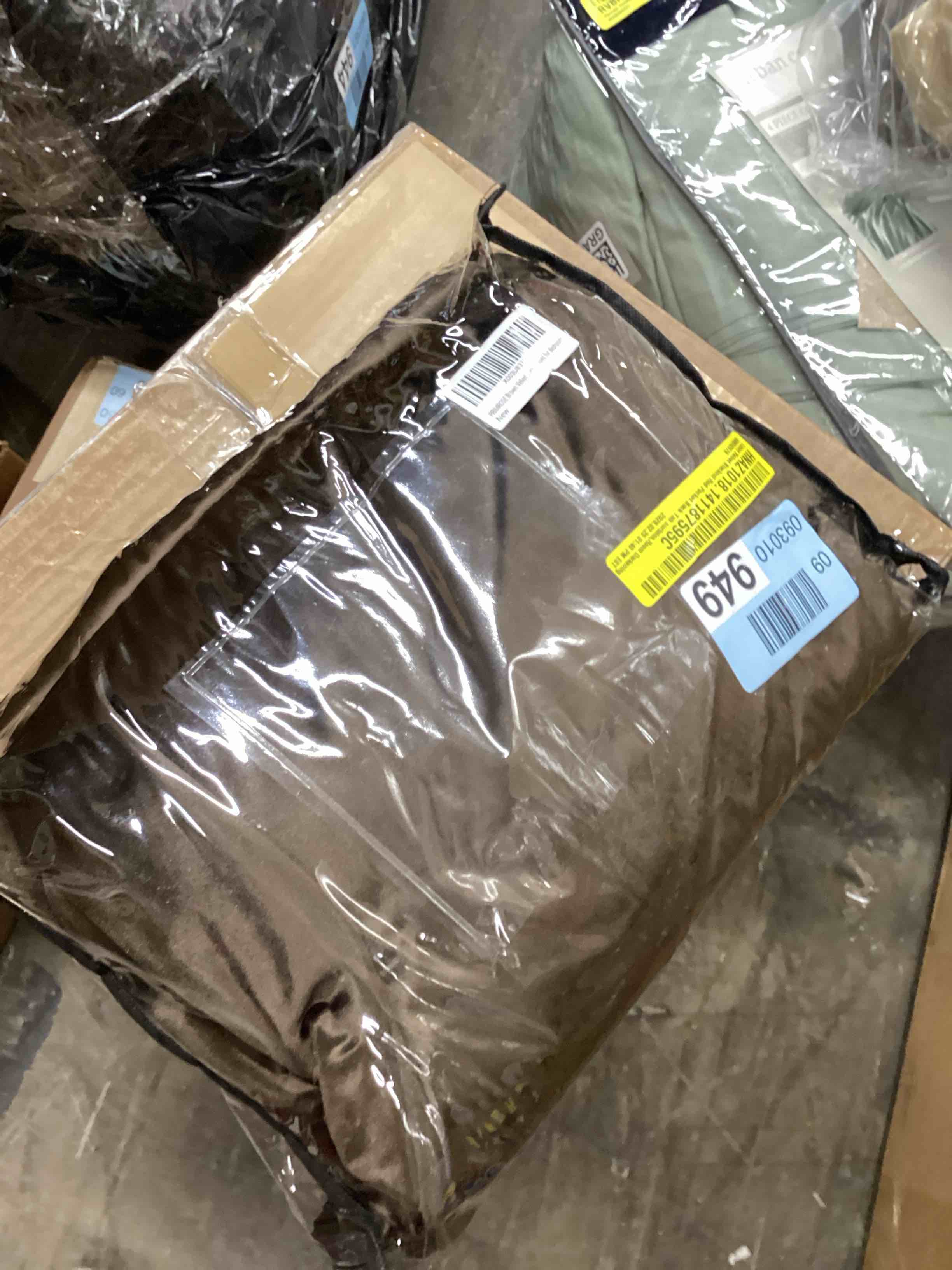 Condition photo showing Good Condition for PRIMROSE Brown Velvet Curtains 108 inch Long for Living Room,Set of 2 Panels Blackout Rod Pocket Back Tab Window Treatment Room Darkening Heavy Decorative Curtains Drapes for Bedroom Brown 52"W x 108"L (Pack of 2)