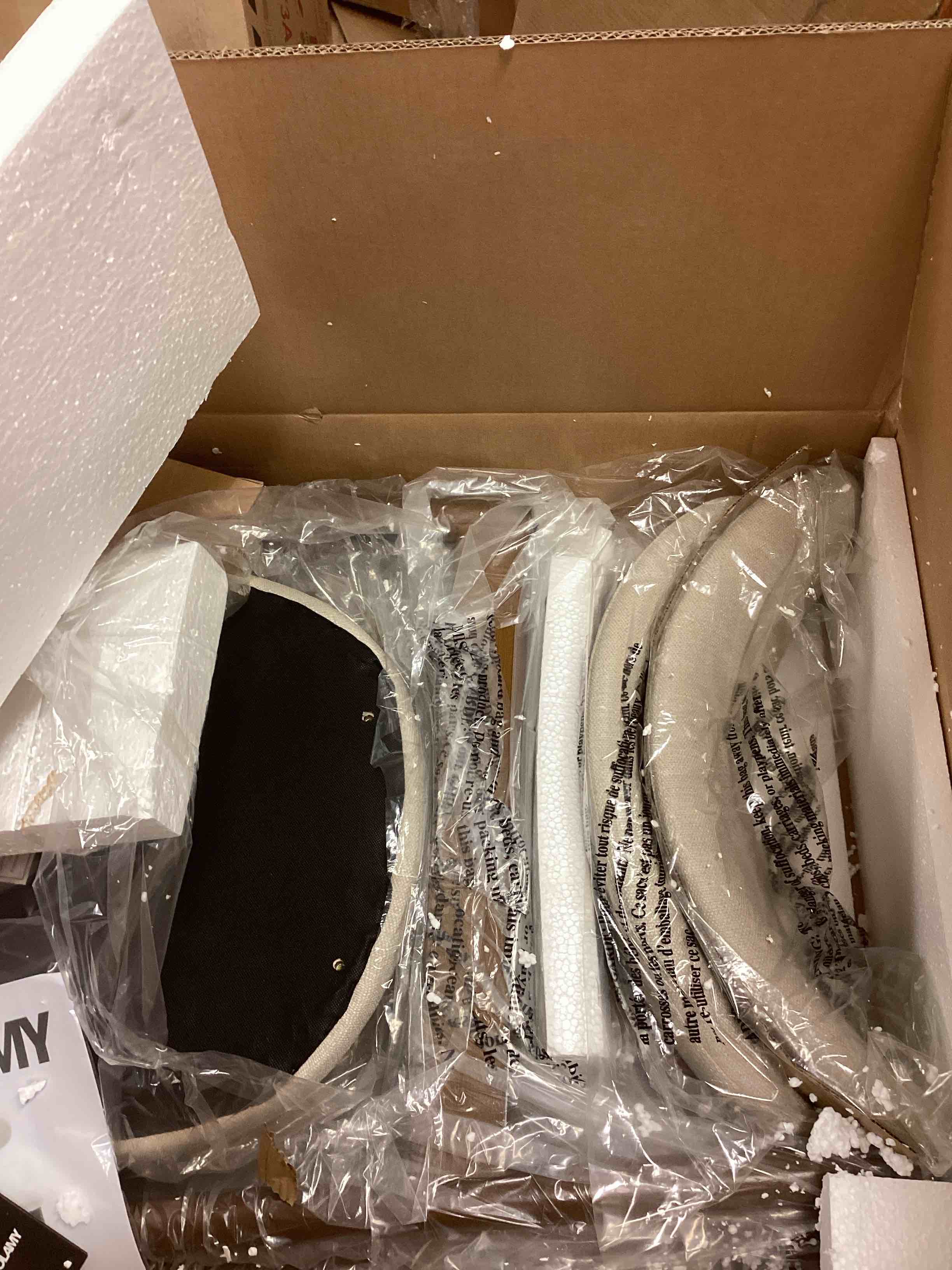 Condition photo showing New/Like New for COLAMY Counter Height Bar Stools Set of 2, Kitchen Bar Stools with Back, Mid Century Modern Upholstered, with Wood Legs for Kitchen Island Dining Room, Beige