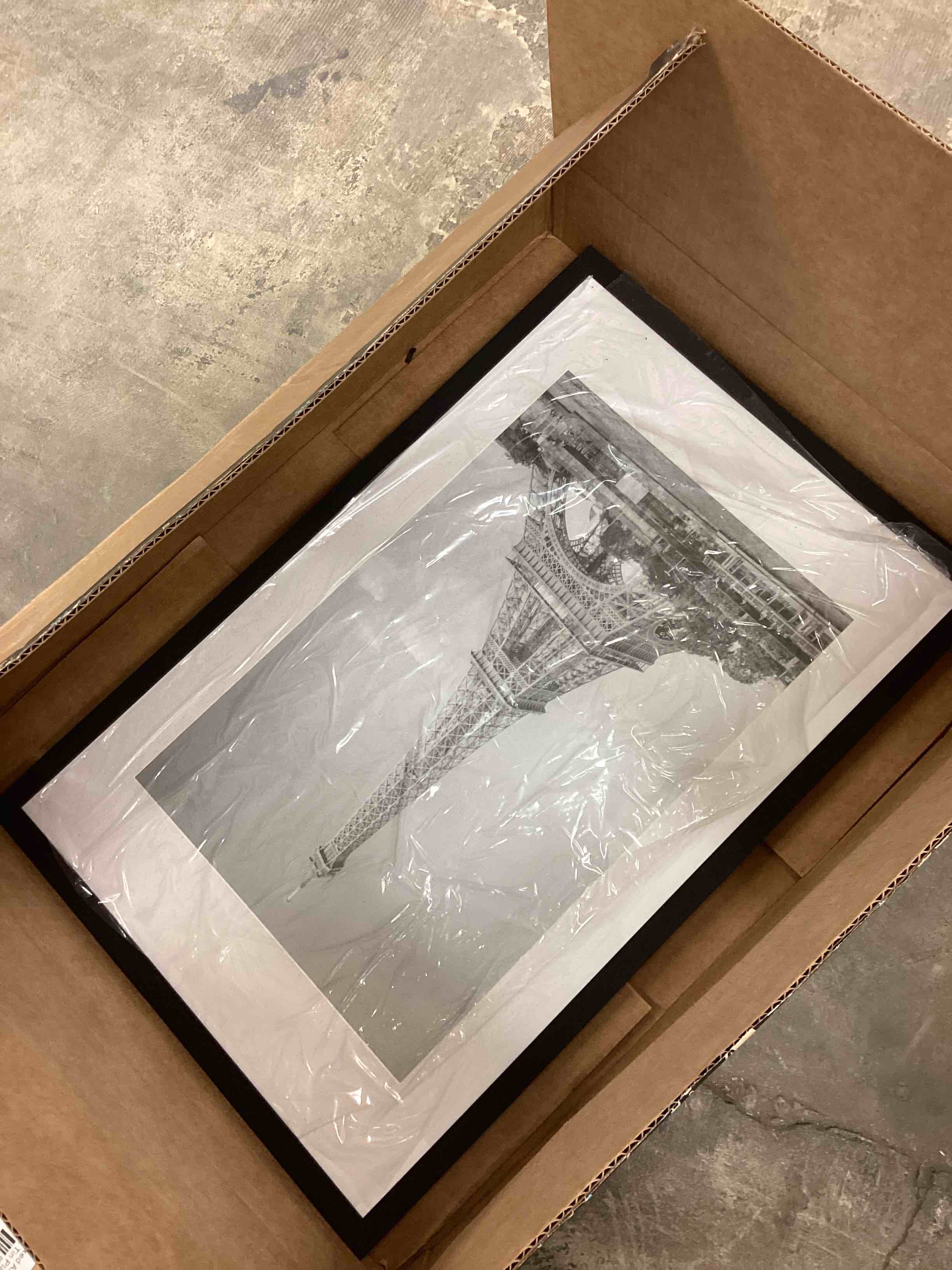Condition photo showing As Is for upsimples 14x22 Picture Frame, Display Pictures 11x17 with Mat or 14 x 22 Without, Wall Hanging Newspaper Frames, Black, 1 Pack