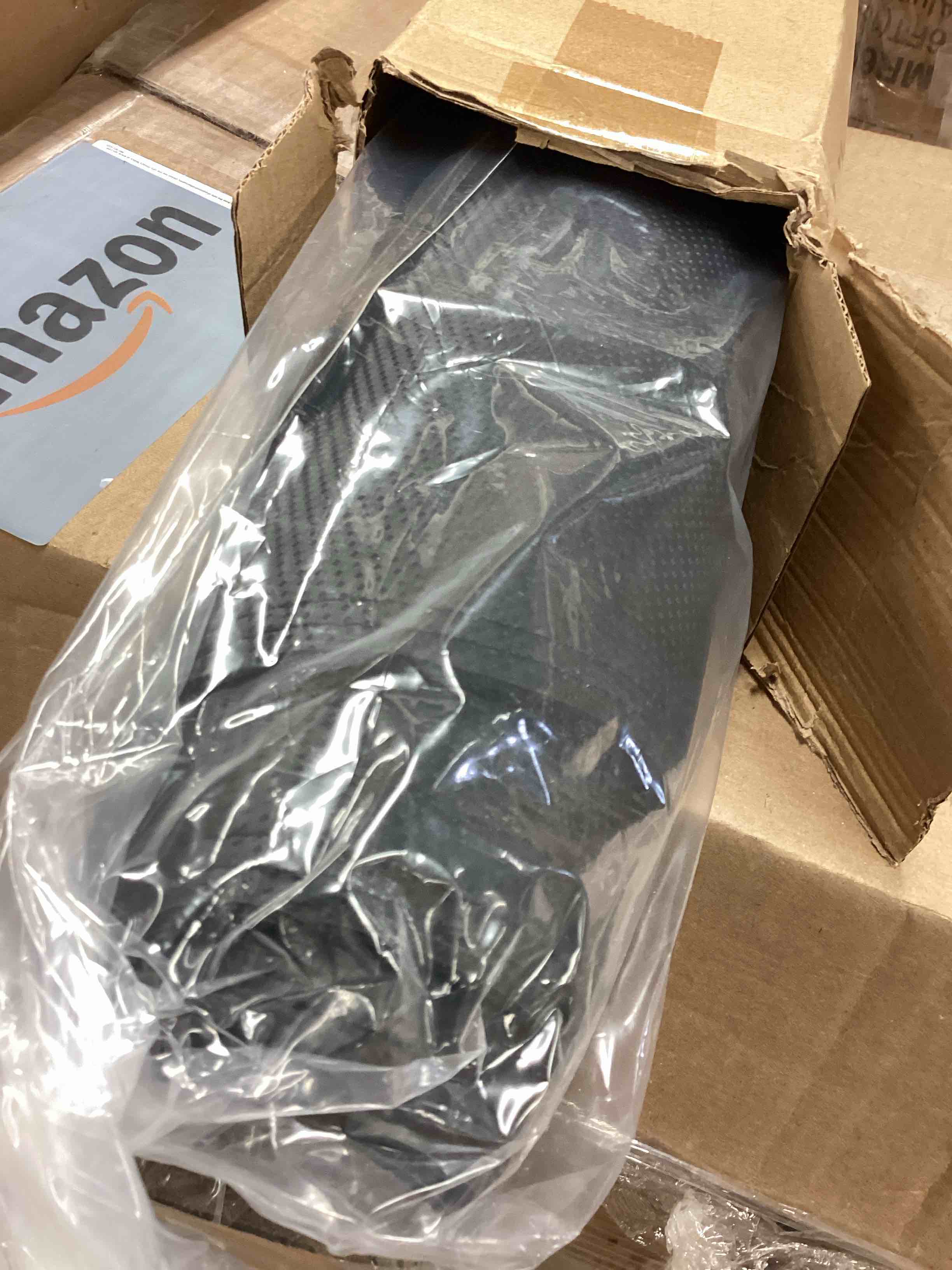 Condition photo showing Good Condition for Dash Cover for Dodge Ram 1998-2001, Carbon Fiber Leather Dashboard Mat Sun Shade Protector, Anti-Slip, UV Protection (Black)