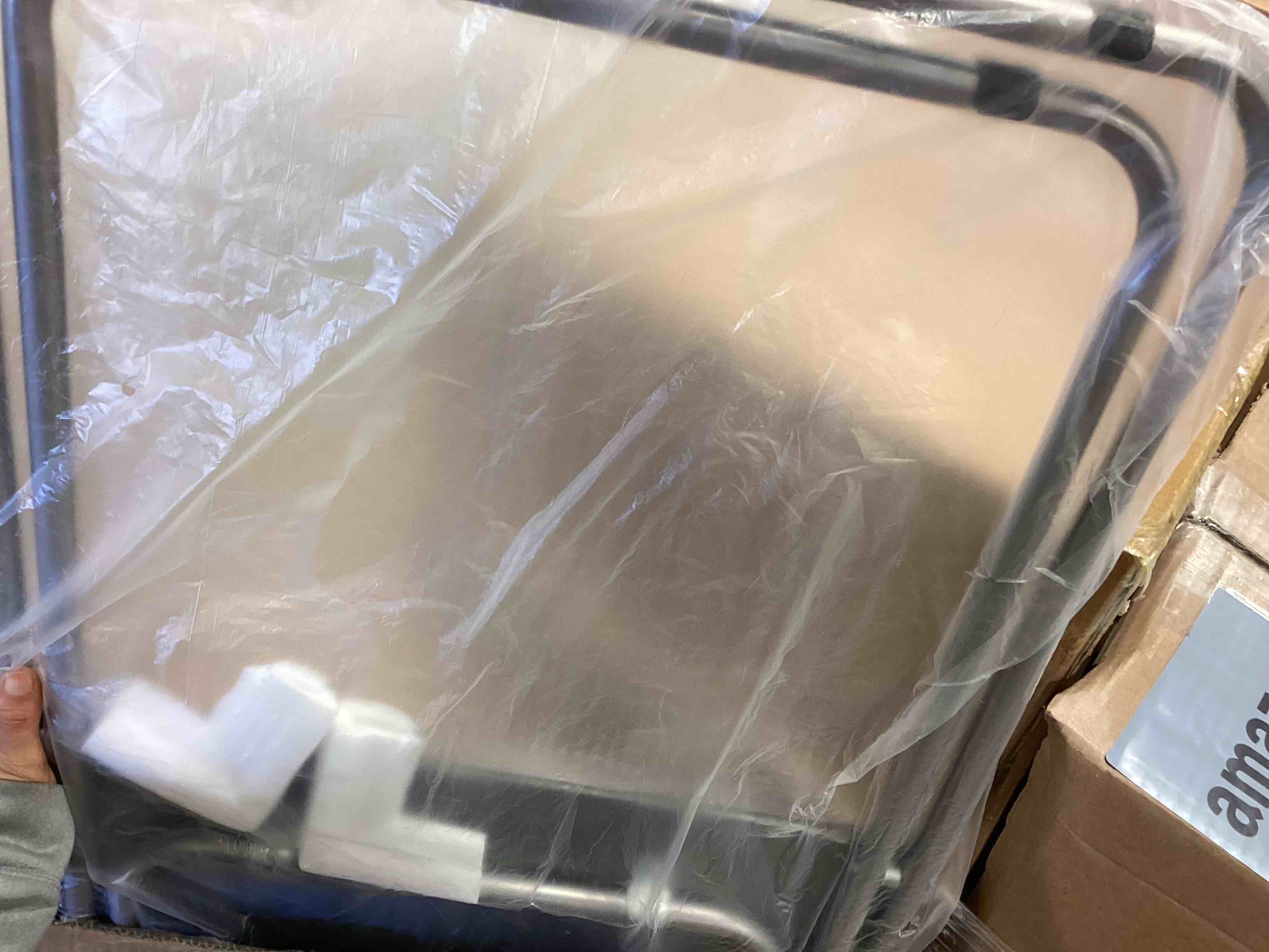 Condition photo showing Good Condition for Garden 4 you Folding TV Tray Table/TV Dinner Trays Tables for Eating,Stable Tv Trays Table 25In, Folding Tray Side Table, Foldable Snack Tables for Bed & Sofa, 15 x 18.9 x 26 in (Grey,1PC) 1pc Grey