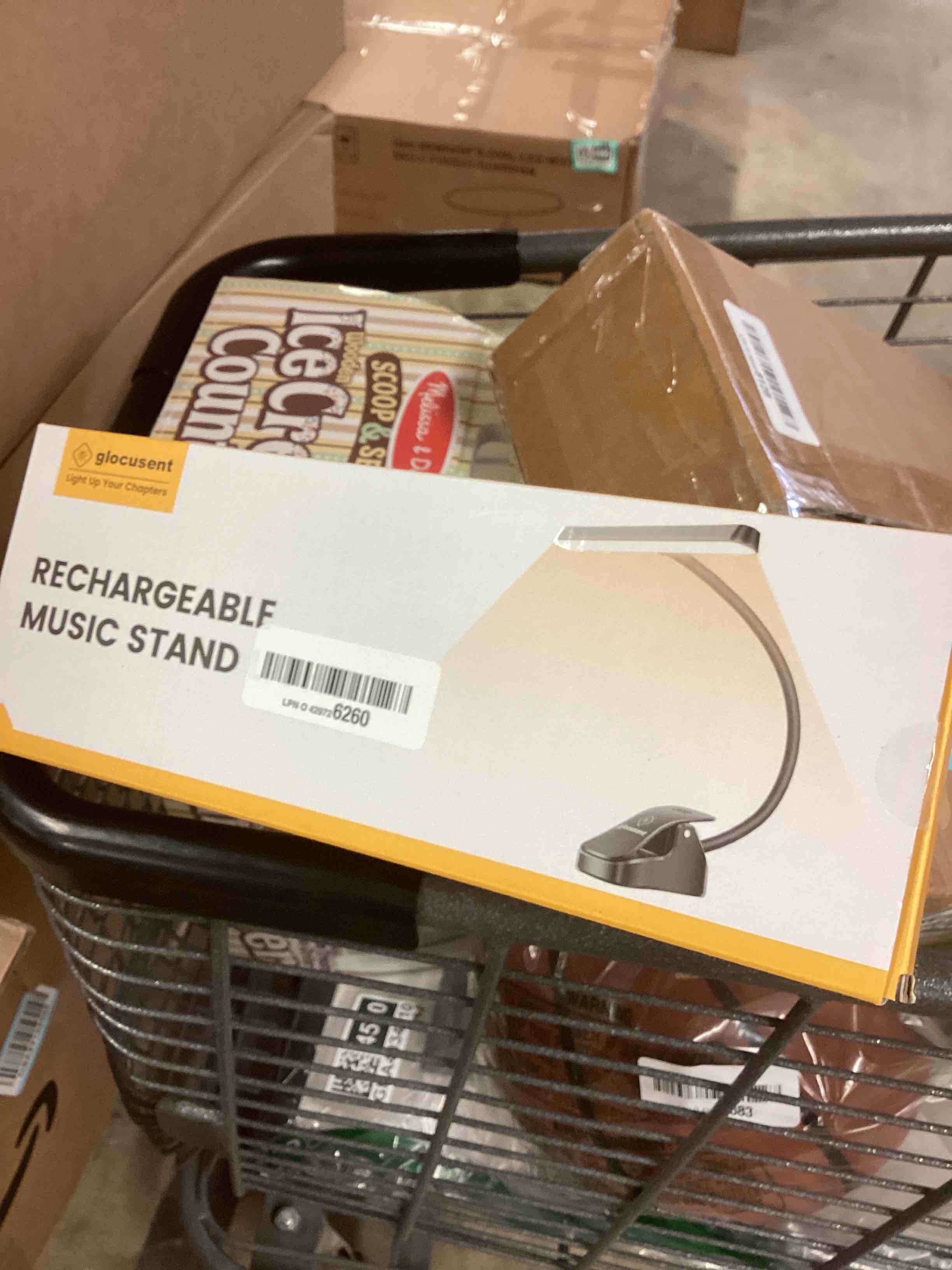 Condition photo showing New/Like New for Glocusent Super Bright Eye-Caring Music Stand Light, Clip-on Piano Lamp with 3 Colors & 5 Brightness Levels, 57 LEDs, USB-C Rechargeable, Lasts up to 140 Hrs, Perfect for Piano & Sheet Music Black