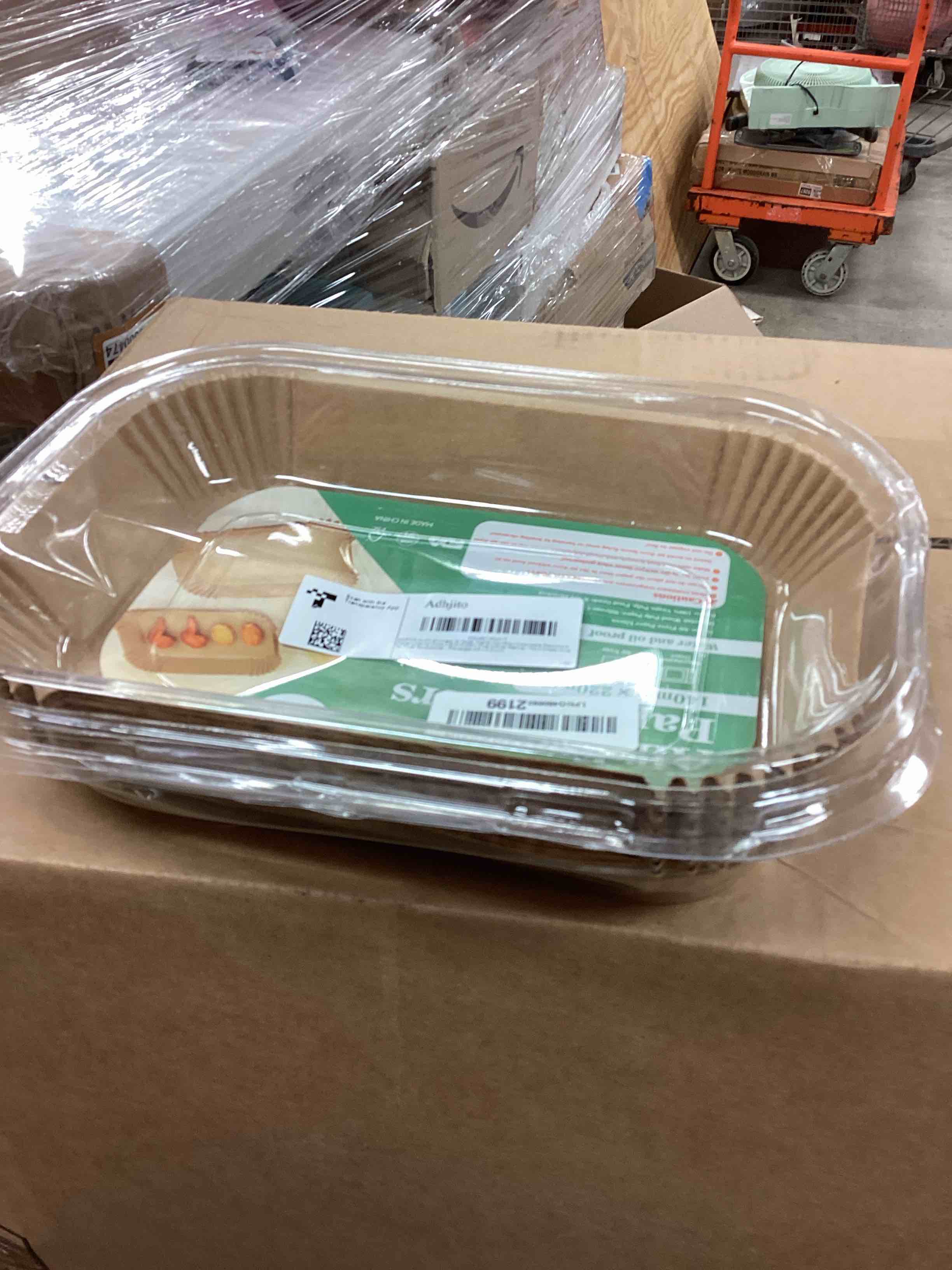 Condition photo showing New/Like New for 200PCS Air Fryer Liners for Ninja: Higher Non-Stick Disposable Parchment Paper Liner for Ninja DZ201/DZ401 Dual Airfryer Baking - Food Grade Ninja Air fryer Accessories (Rectangle - 8.6 x 5.5 inch) 8.6" x 5.5"Rectangle