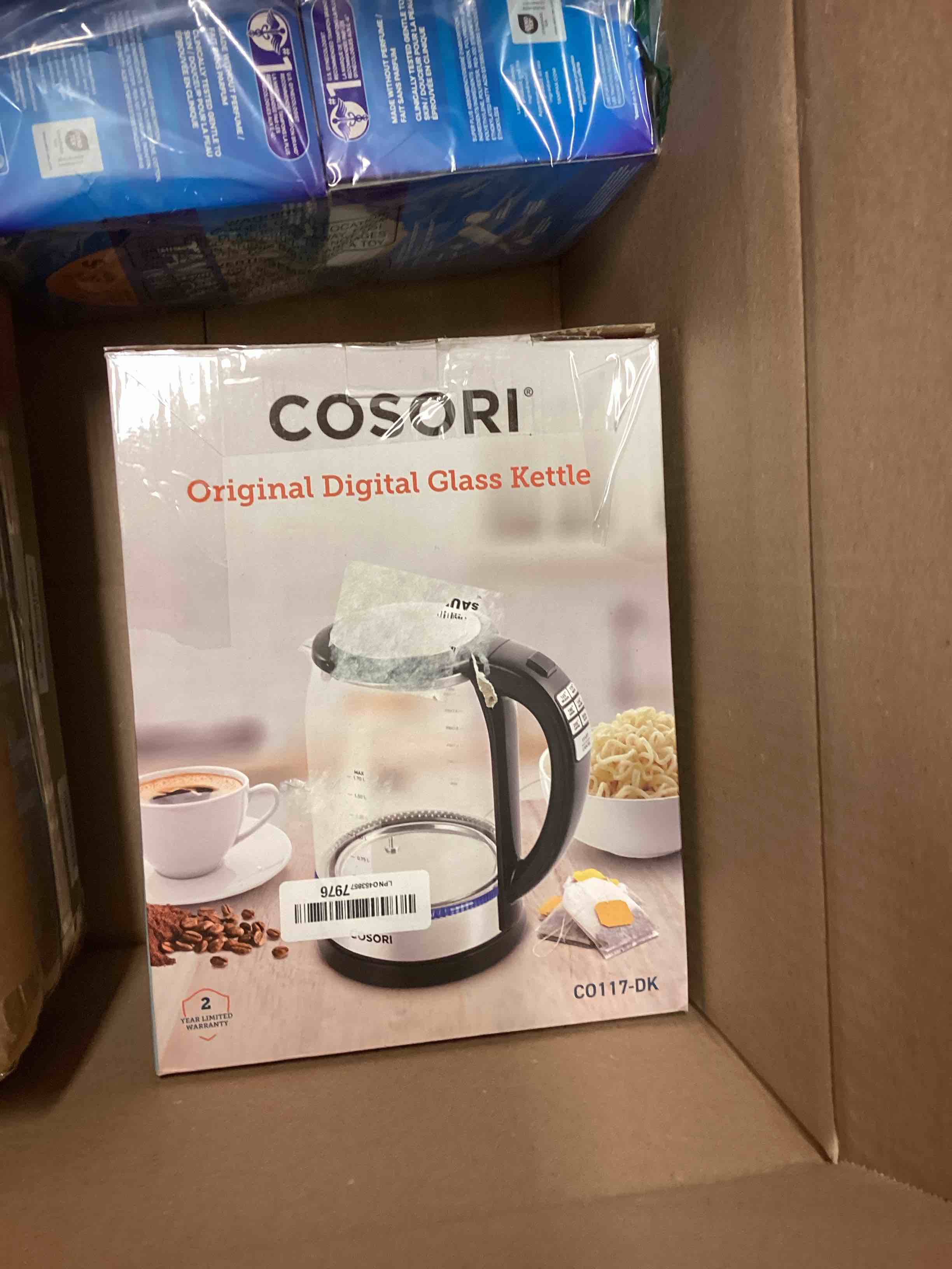 Condition photo showing Good Condition for COSORI Electric Kettle Temperature Control with 6 Presets, 60min Keep Warm 1.7L Electric Tea Kettle & Hot Water Boiler, 304 Stainless Steel Filter, Auto-Off & Boil-Dry Protection, BPA Free, Black 1.8 Quarts Clear
