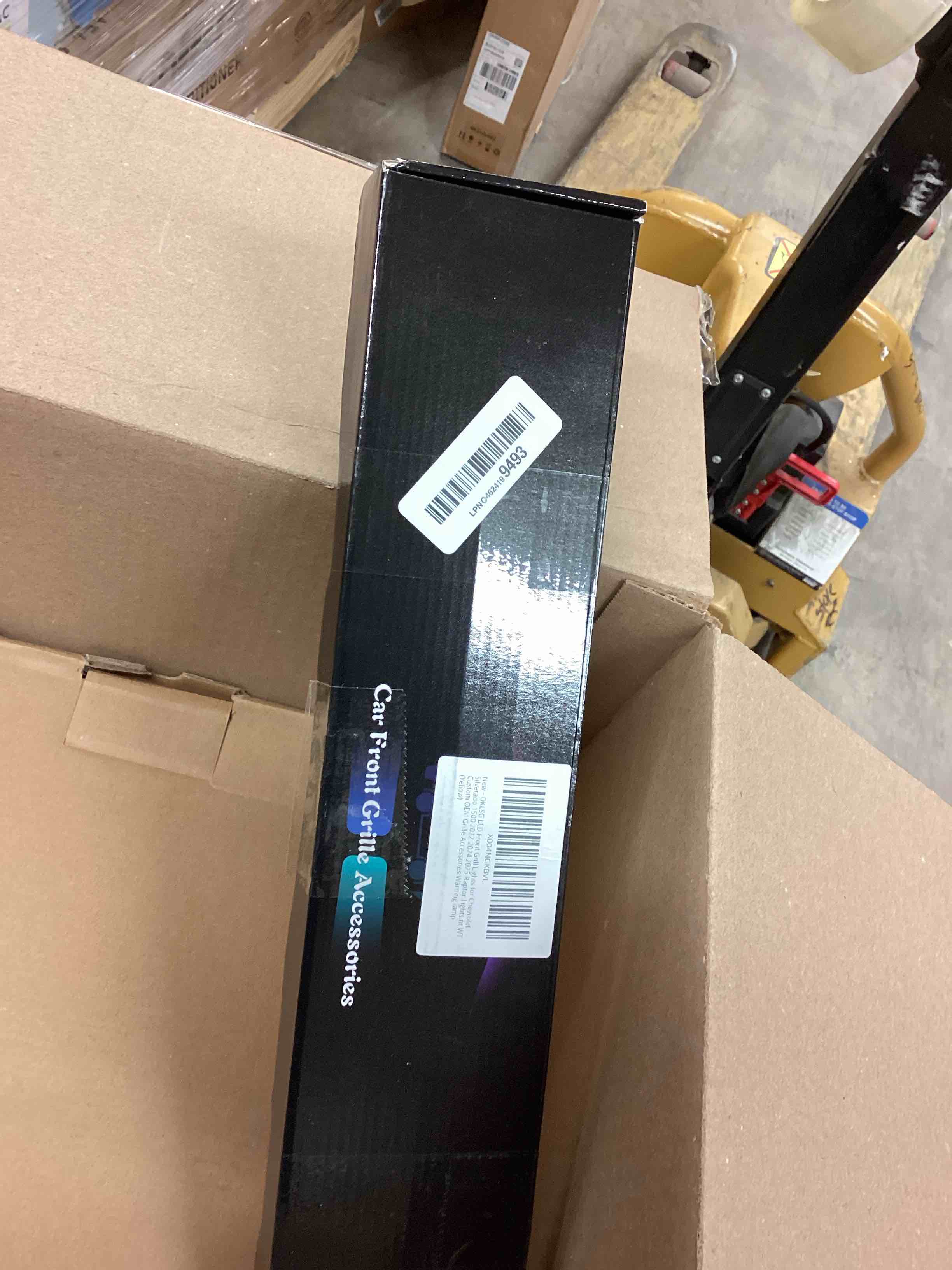 Condition photo showing New/Like New for LED Front Bumper Grill Lights for Chevrolet Silverado 1500 2022-2024 2025 Raptor Marker Lights Bars fit WT Custom OEM Grille Accessories (Yellow)