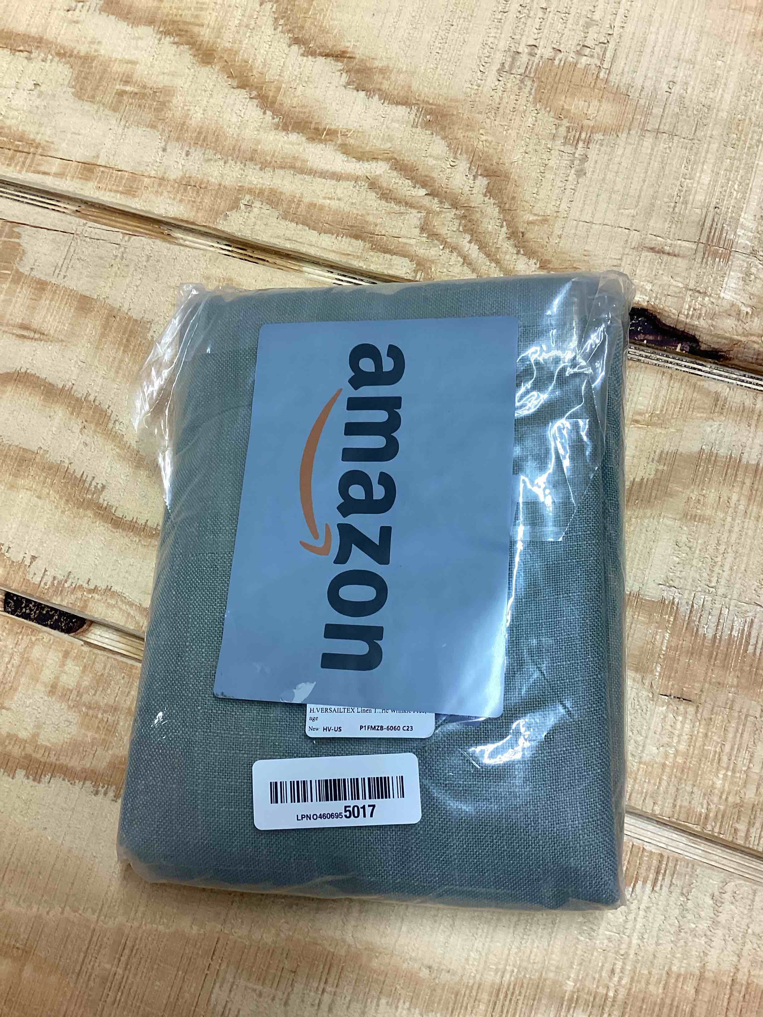 Condition photo showing New/Like New for H.VERSAILTEX Linen Table Cloths Square 60 x 60 Inch Premium Tablecloth Spill-Proof Waterproof Table Cover for Dining Buffet Feature Extra Soft and Thick Fabric Wrinkle Free, Sage 60" x 60" (Square) Linen-sage