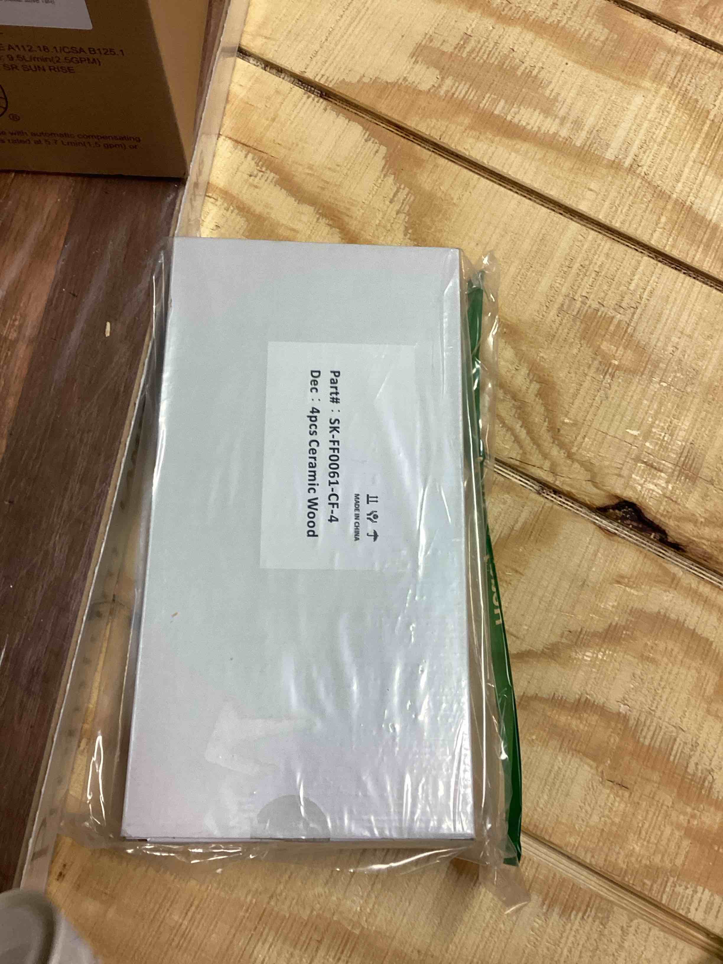 Condition photo showing Good Condition for Skyflame Gas Fireplace Logs - 4 Small Pcs Ceramic Wood Logs and Accessories for All Types of Indoor Gas Inserts, Ventless, Propane, Gel, Ethanol, Electric or Outdoor Fireplaces & Fire Pits