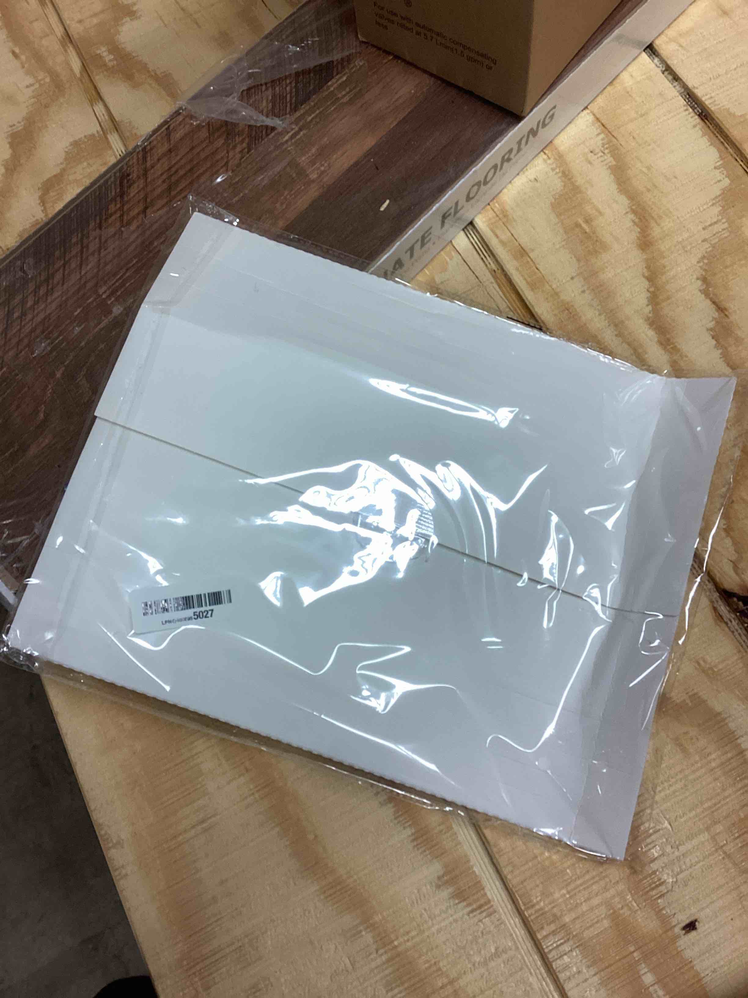 Condition photo showing Good Condition for JJPRO Non-Magnetic Dry Erase Monthly Calendar for Fridge-Clear Monthly Calendar, Weekly Planner, List and Blank Board. Clear Reusable Calendar Stick to Fridge,Cabinet,Door&Glass Month+Week+Blank+List-C