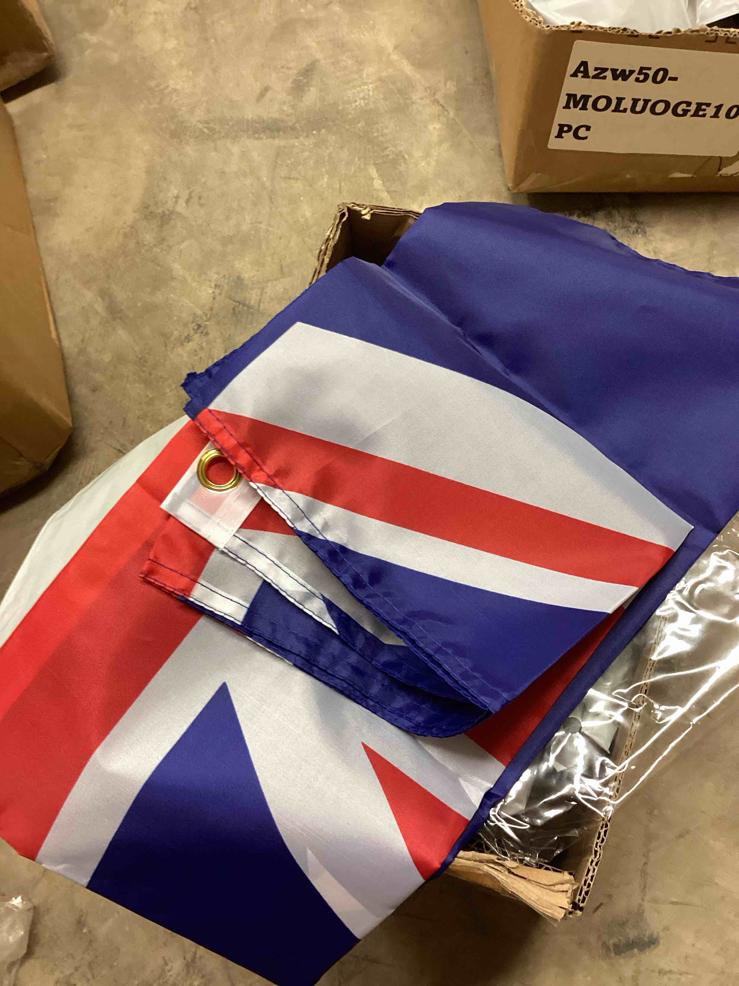 Condition photo showing New/Like New for (Case of 15 pcs) G128 Australia Australian Flag | 3x5 Ft | LiteWeave Series Printed 100D Polyester | Country Flag, Vibrant Colors, Brass Grommets