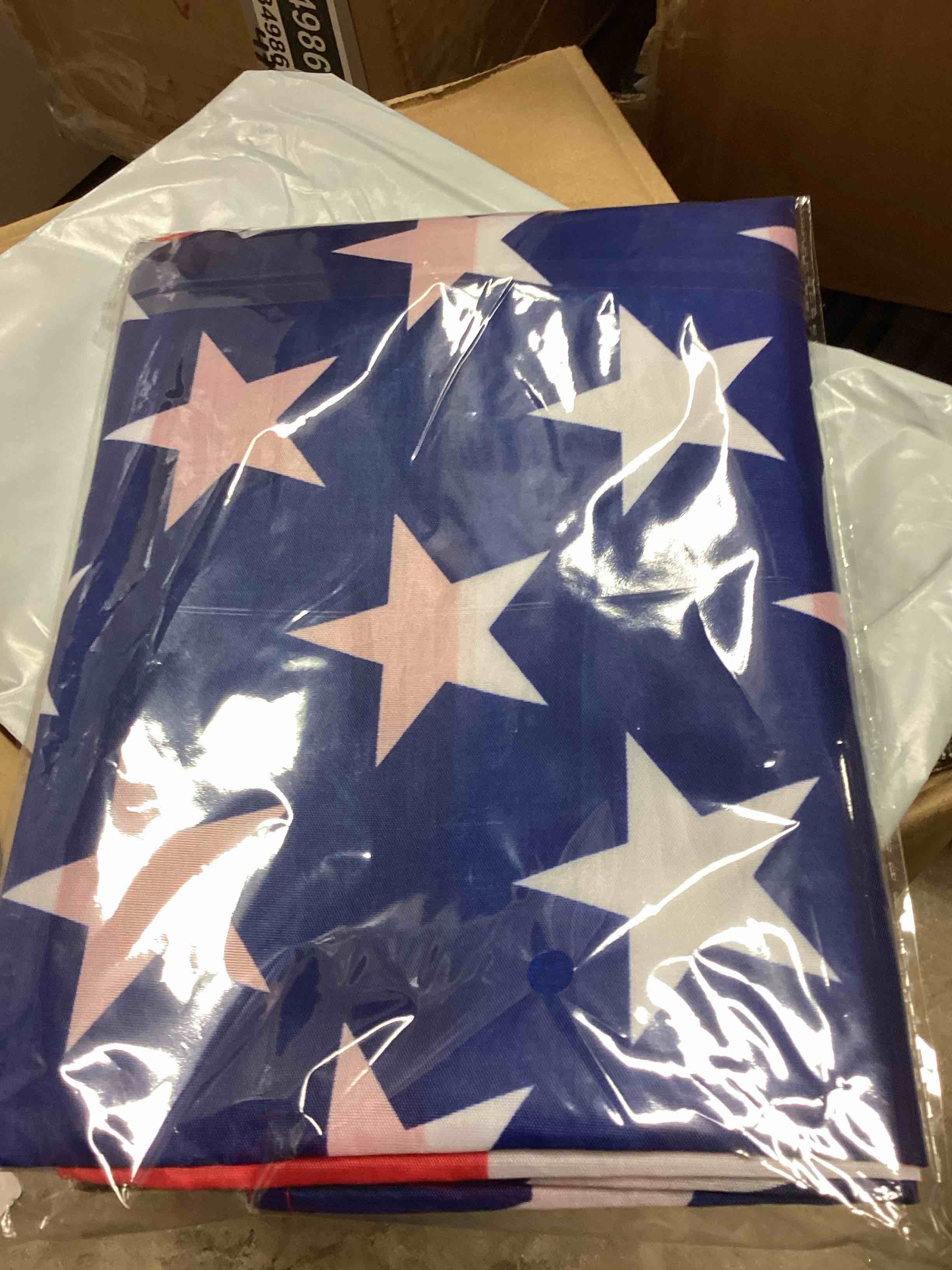 Condition photo showing New/Like New for (Case of 27 pcs) Anley Fly Breeze 3x5 Foot American National Polyester Flag - Vivid Color and Fade proof - Canvas Header and Double Stitched - US National Flags with Brass Grommets 3 X 5 Ft