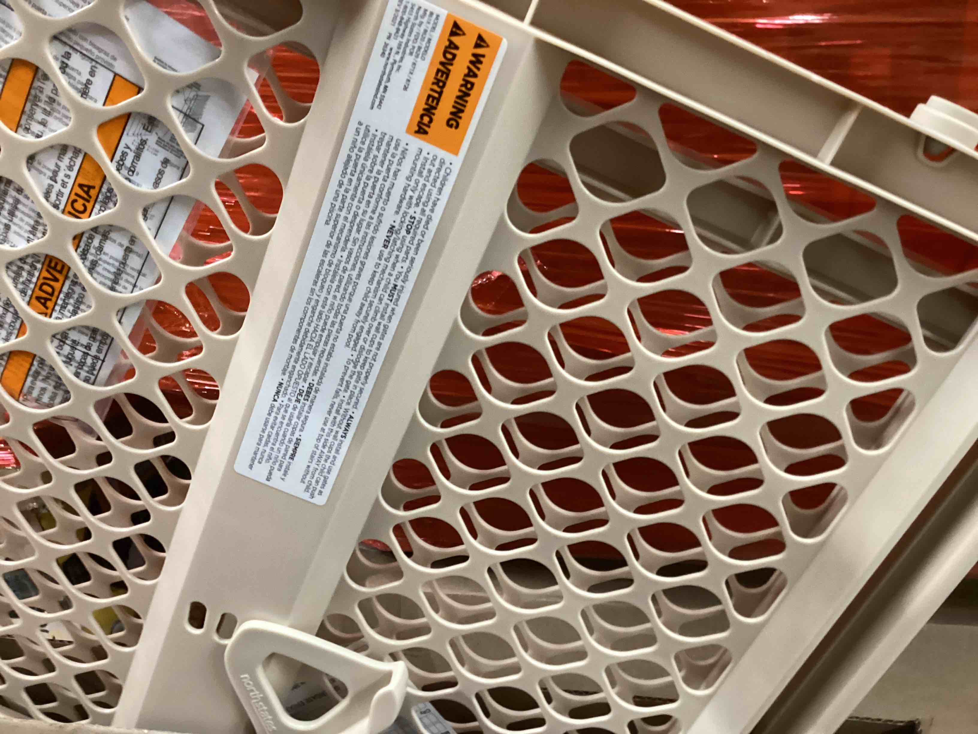 Condition photo showing Good Condition for Assorted of Toddleroo by North States - Supergate Ergo Baby Gate: Plastic Baby Gate for Stairs & Doorways - Adjustable Indoor Safety Gate - Made in USA - 26 to 42 Inches Wide - 26 Inches Tall - Sand