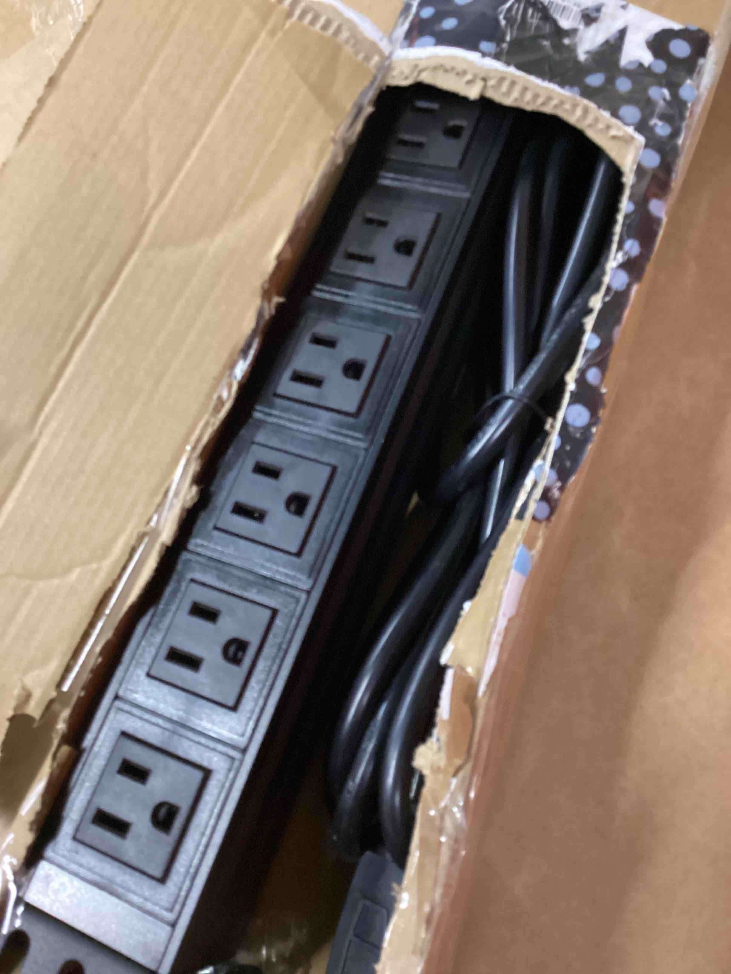 Condition photo showing Good Condition for BTU Power Strip Surge Protector Rack-Mount PDU, 8 Right Angle Outlets Wide-Spaced, Mountable Power Strip Heavy Duty for Server Racks, Commercial, 300J (Black 10FT)