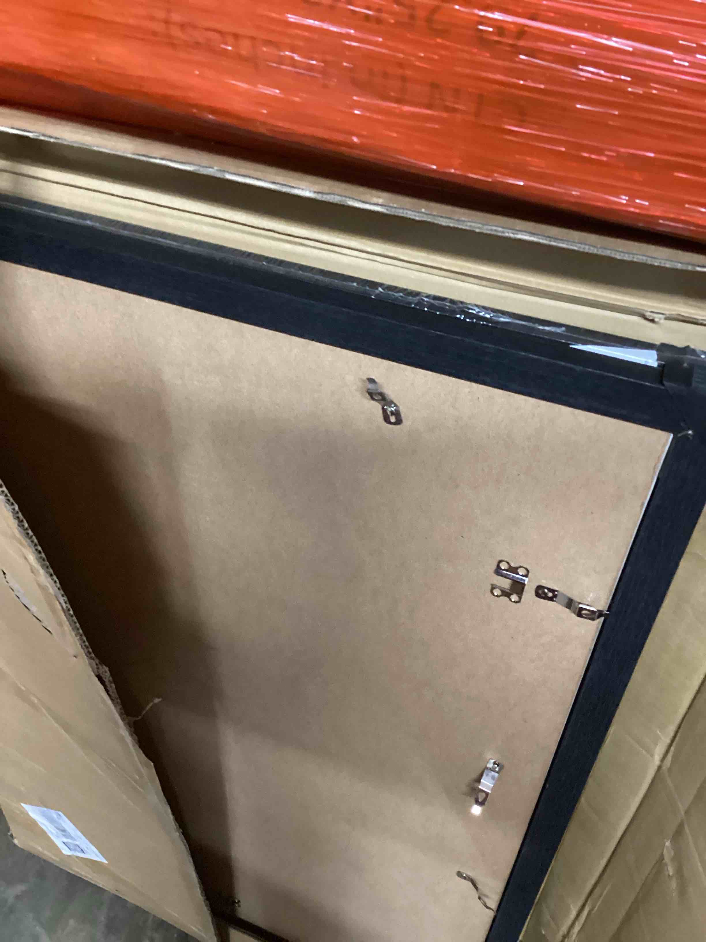 Condition photo showing As Is for 24x36 Picture Frame with 20x30 Mat Set of 2, Display Photo 20x30 with Mat or 24 x 36 Without Mat, Wall Hanging Large 24 by 36 Poster Frame with Plexiglass, 2 Pack, Black