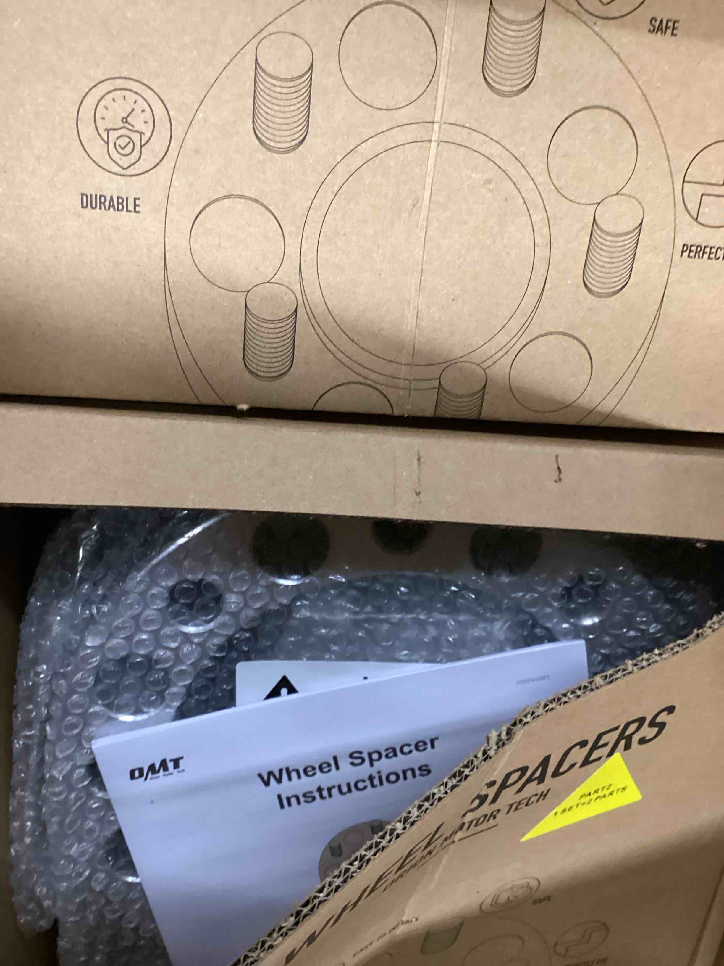 Condition photo showing New/Like New for Orion Motor Tech 8x6.5 Wheel Spacers, 2 Inch Wheel Adapters with Studs Compatible with 1994-2011 Dodge Ram 2500 3500 1988-1998 Ford F250 F350, 8x165.1 Wheel Spacer Kit with 130 mm Hub Bore, Set of 4