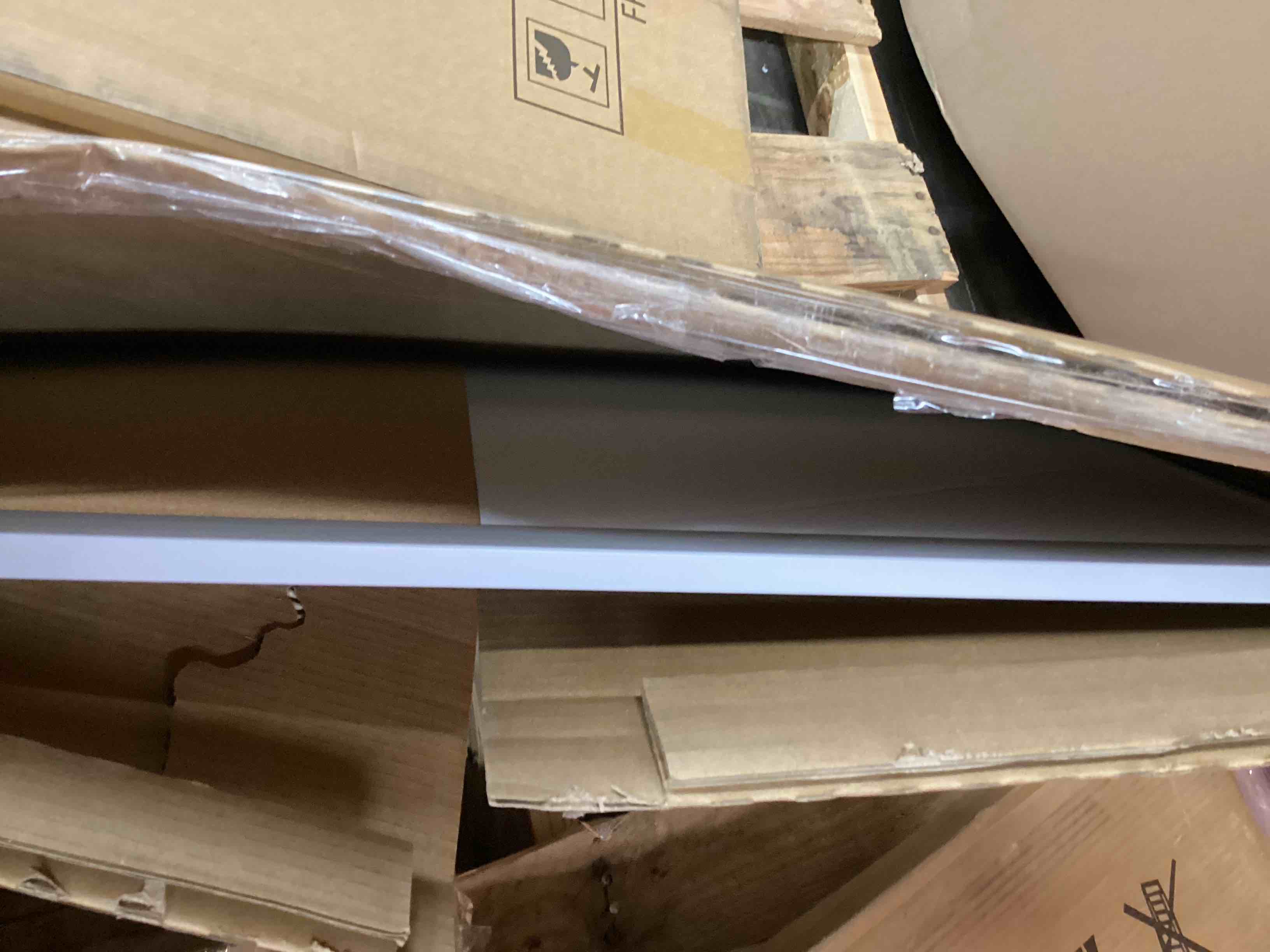 Condition photo showing As Is for Amazon Basics Magnetic Dry Erase Whiteboard & Cork Board Combo, Double-Sided, Lightweight, Easy to Install, Plastic/Aluminum Frame, 17" x 23" White,yellow 23"W x 17"H