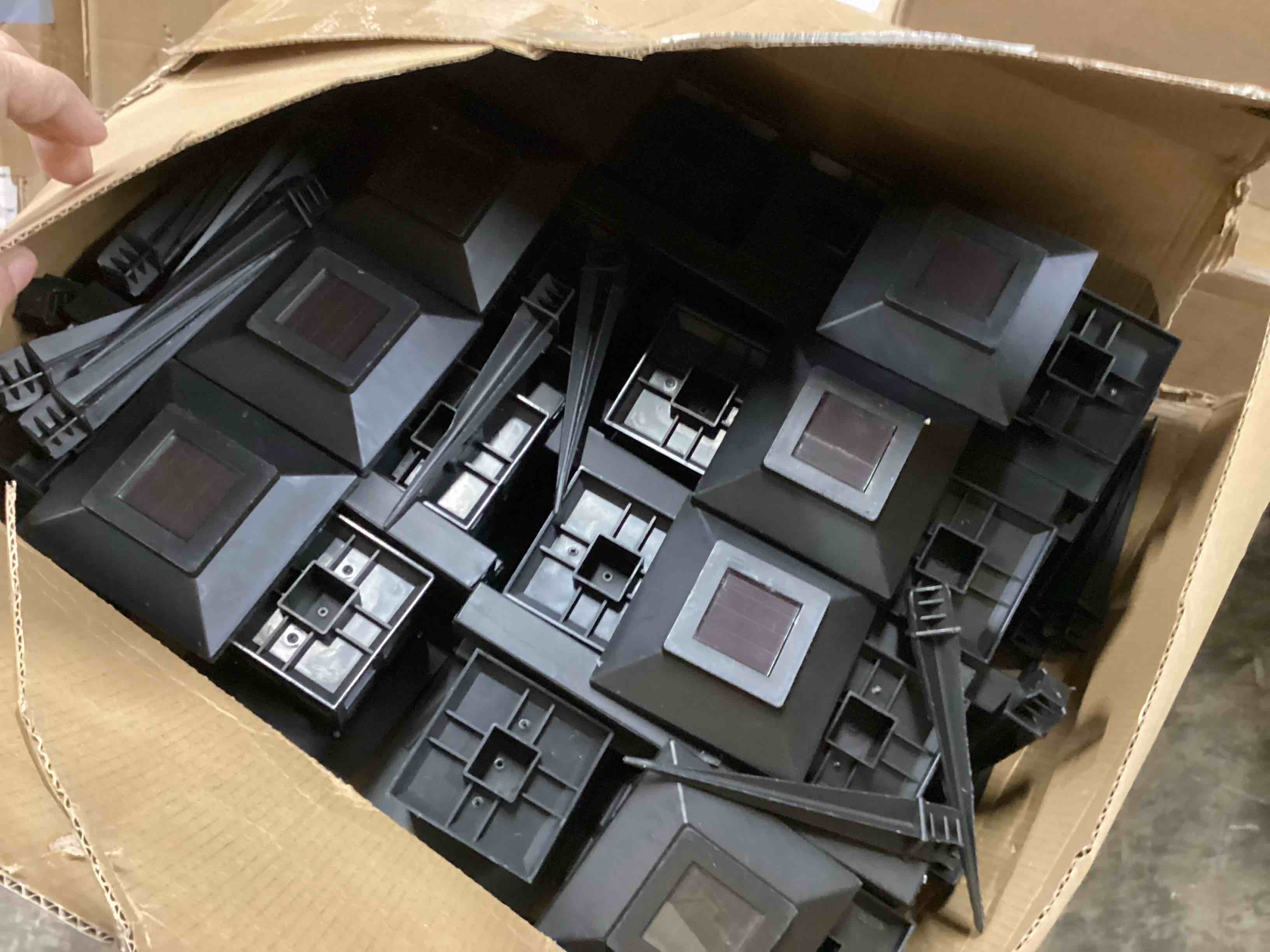 Condition photo showing As Is for 24 pcs of Outdoor Warm Light Solar-Charged Outdoor Landscape Garden Lights, Outdoor Solar Lights, Suitable for Paths, Courtyards and Decks. (24PCS White Lights)