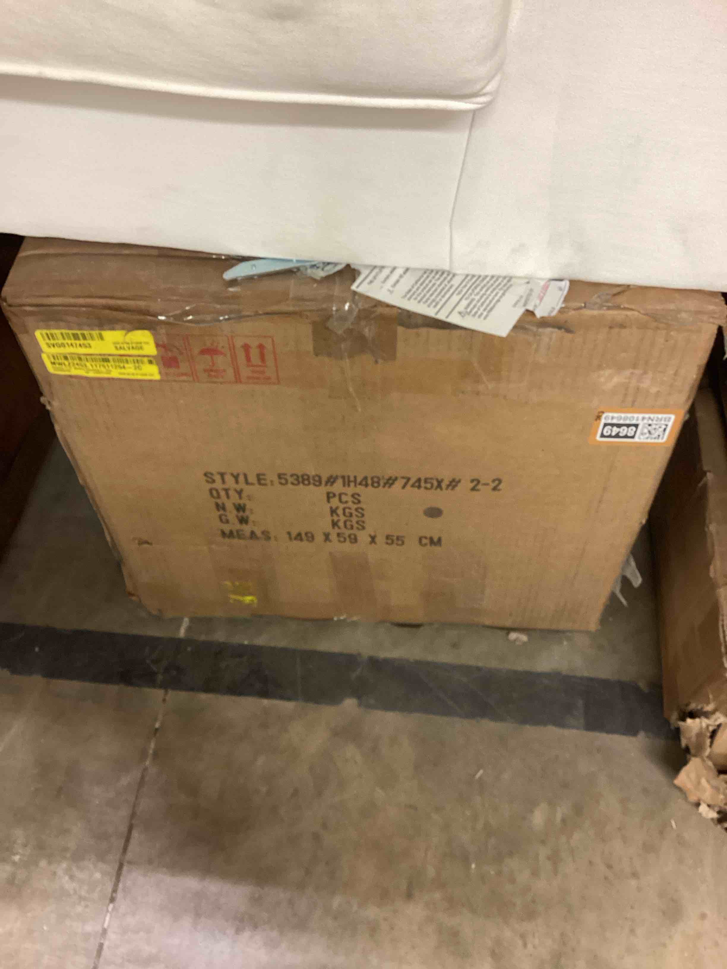 (only 1 box) holquin 71.5" corner office desk,executive desk with side cabinet and lifter desktop