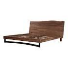 (incomplete, box 1/3) bent king size bed smoke, brown