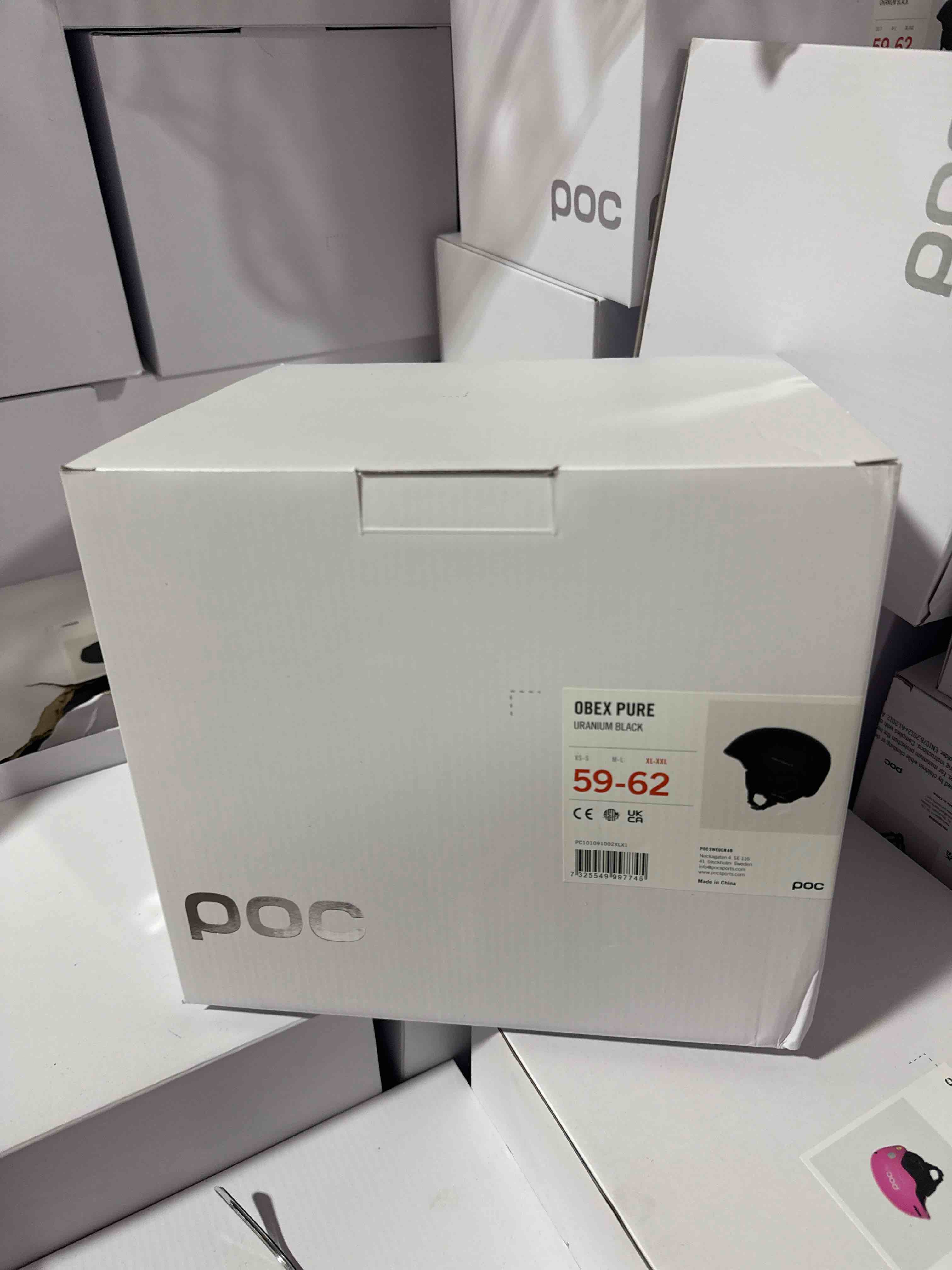 Condition photo showing Brand New for POC, Obex Pure Snowboard and Ski Helmet for Resort and Backcountry Riding, Breathable and Adjustable, Uranium Black, X-Large/XX-Large (B07RXKPNTF)