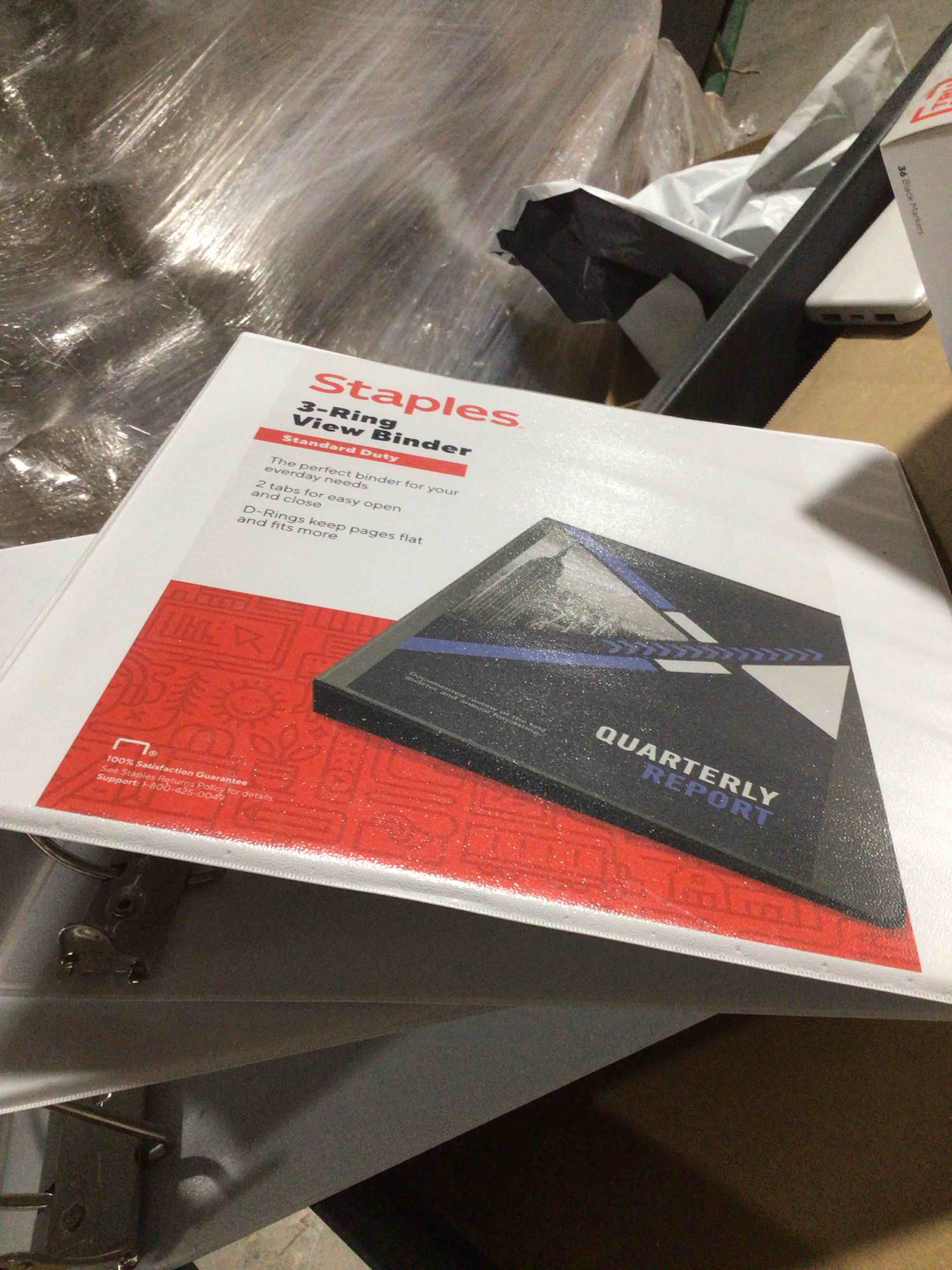 Condition photo showing item condition for Staples 2" 3-Ring View Binder White (26444-CC) 82644