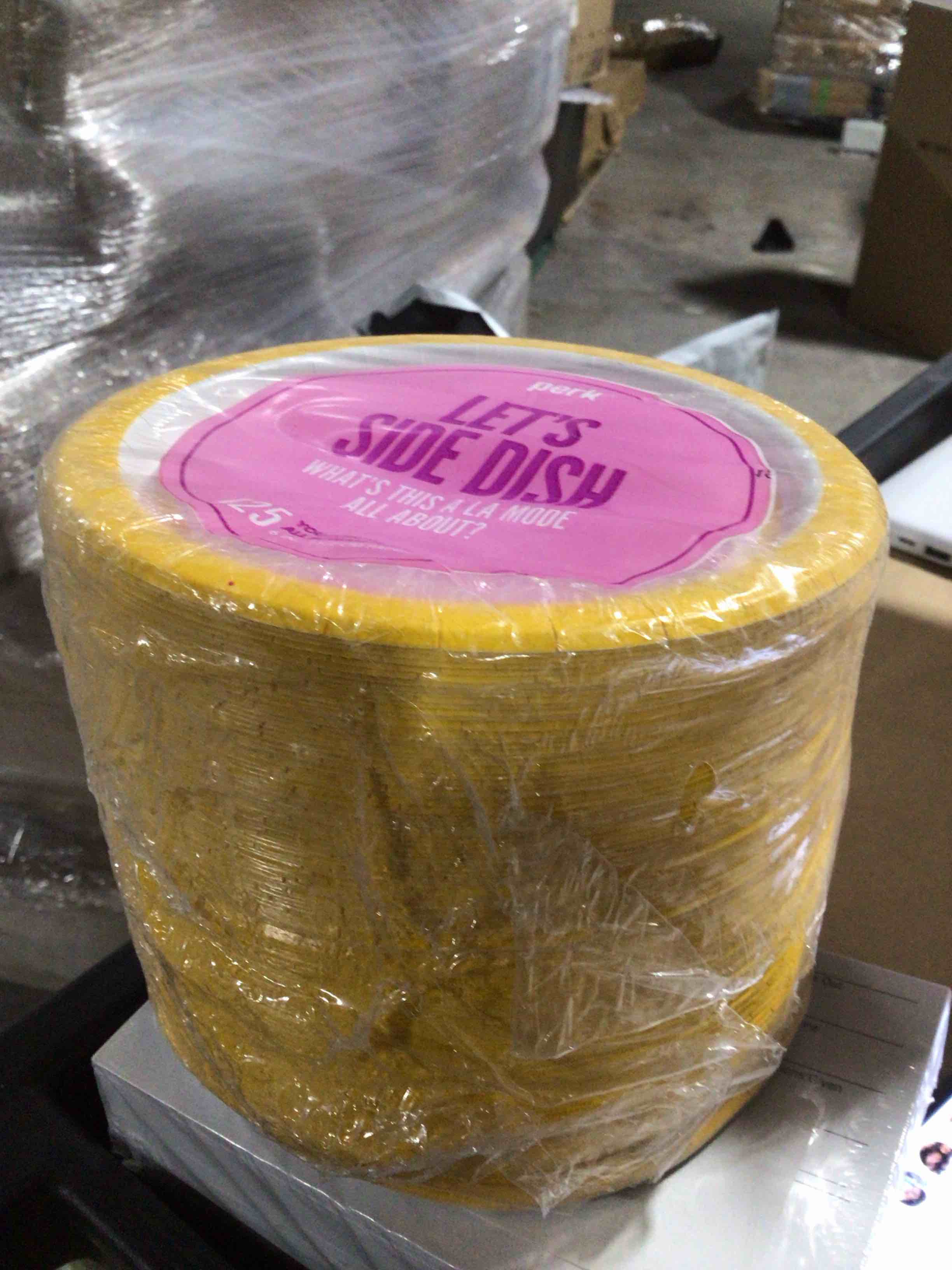 Condition photo showing New/Like New for Perk Paper Plates 6 Yellow/White 125/Pack PK54328
