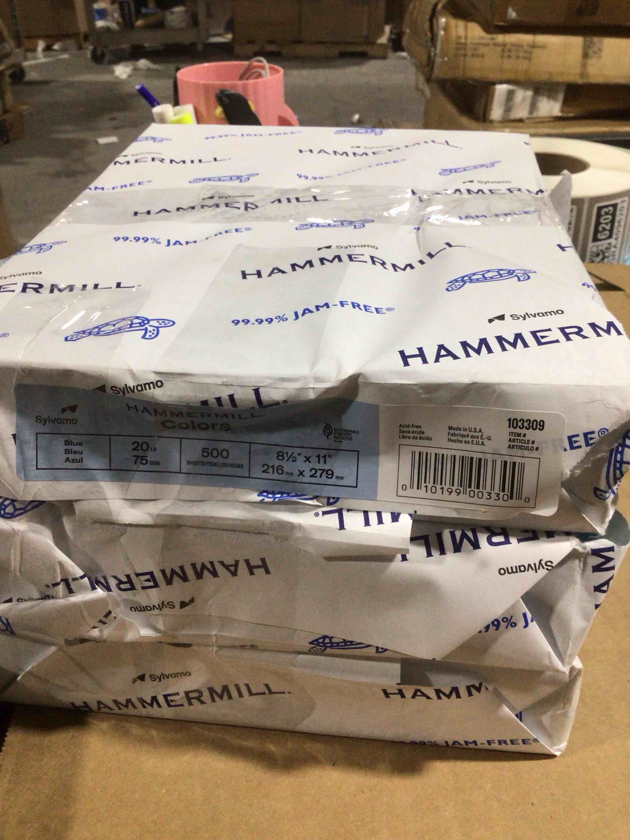 Condition photo showing Good Condition for Pack of 3 Hammermill  HAM103309  Colors Copy Paper  500 Per Ream  Blue