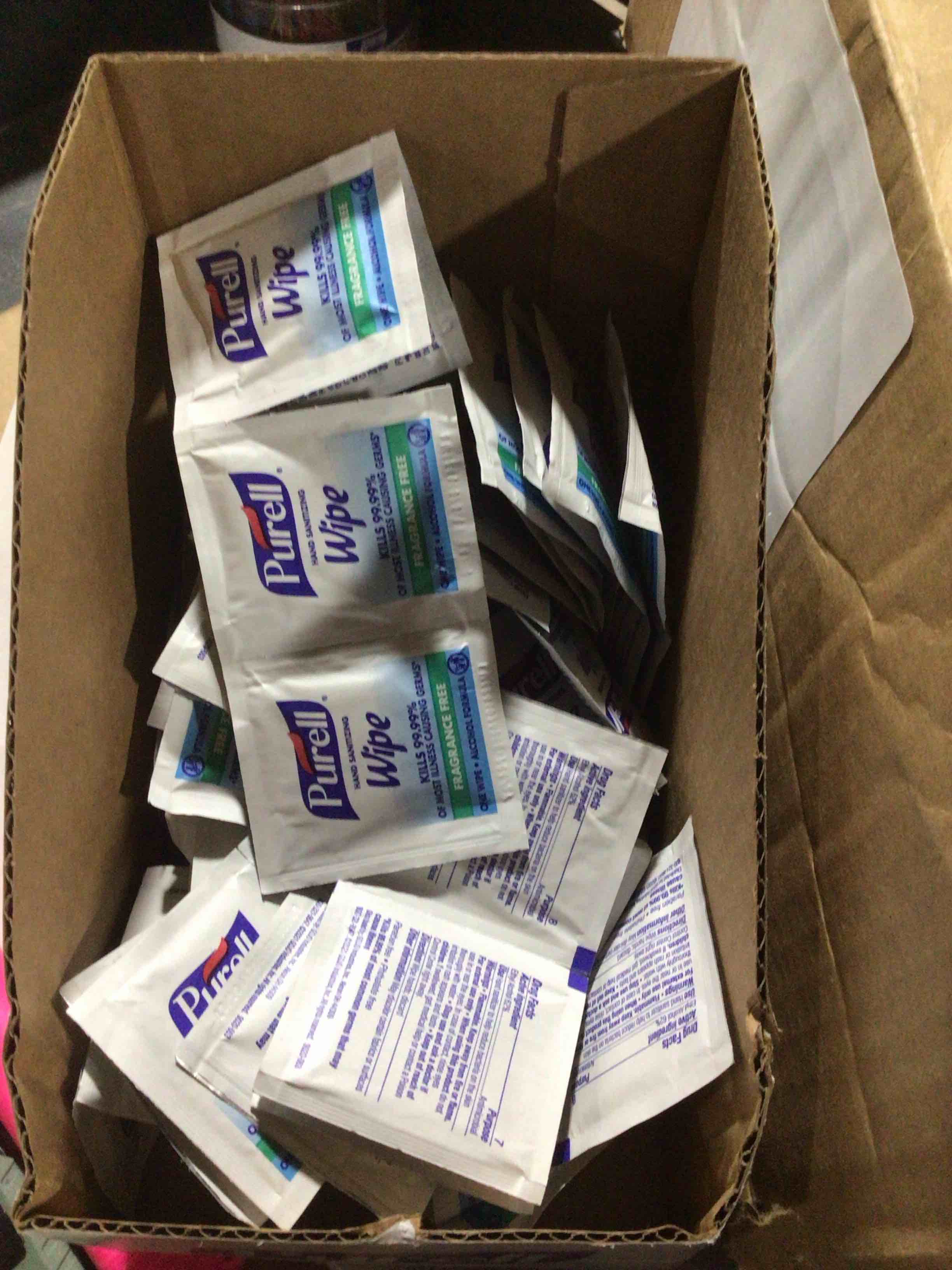 Condition photo showing Good Condition for Premoistened Sanitizing Hand Wipes, Towelettes Individually Wrapped, 100/box