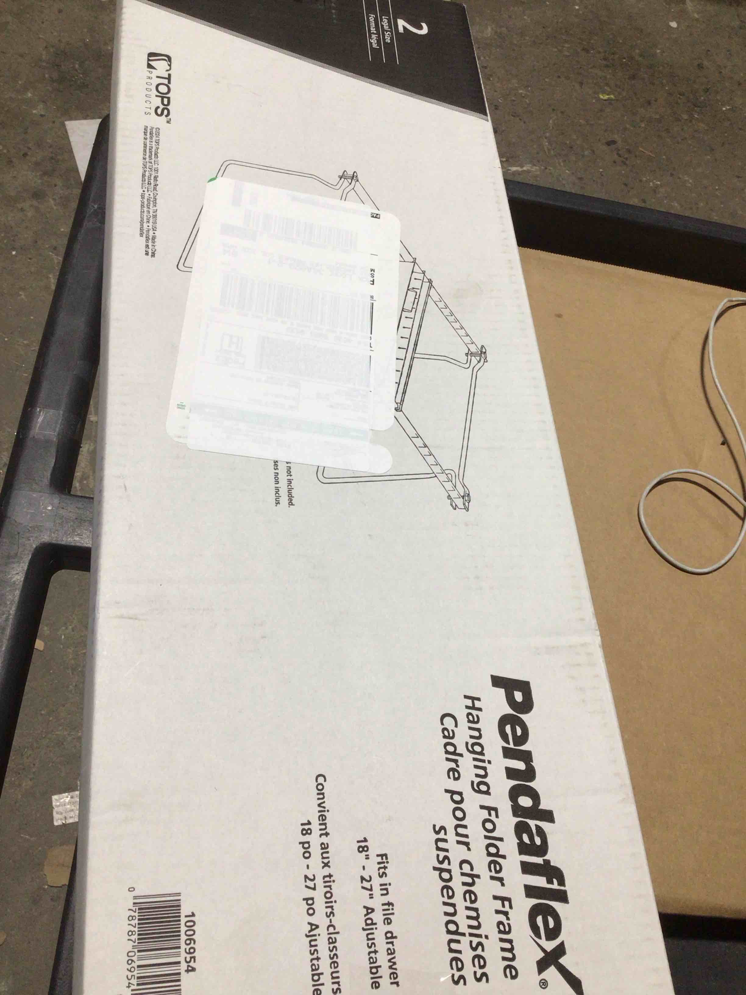 Condition photo showing Good Condition for Pendaflex Adjustable Hanging File Frame Legal Gray 2/Box (1006954)