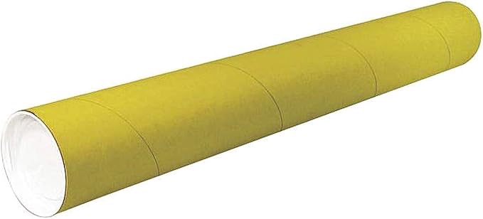 Packaging - P2512K - Mailing Tube: 2-1/2x12 in, 1/16 in Wall Thick, Brown, 12 PK