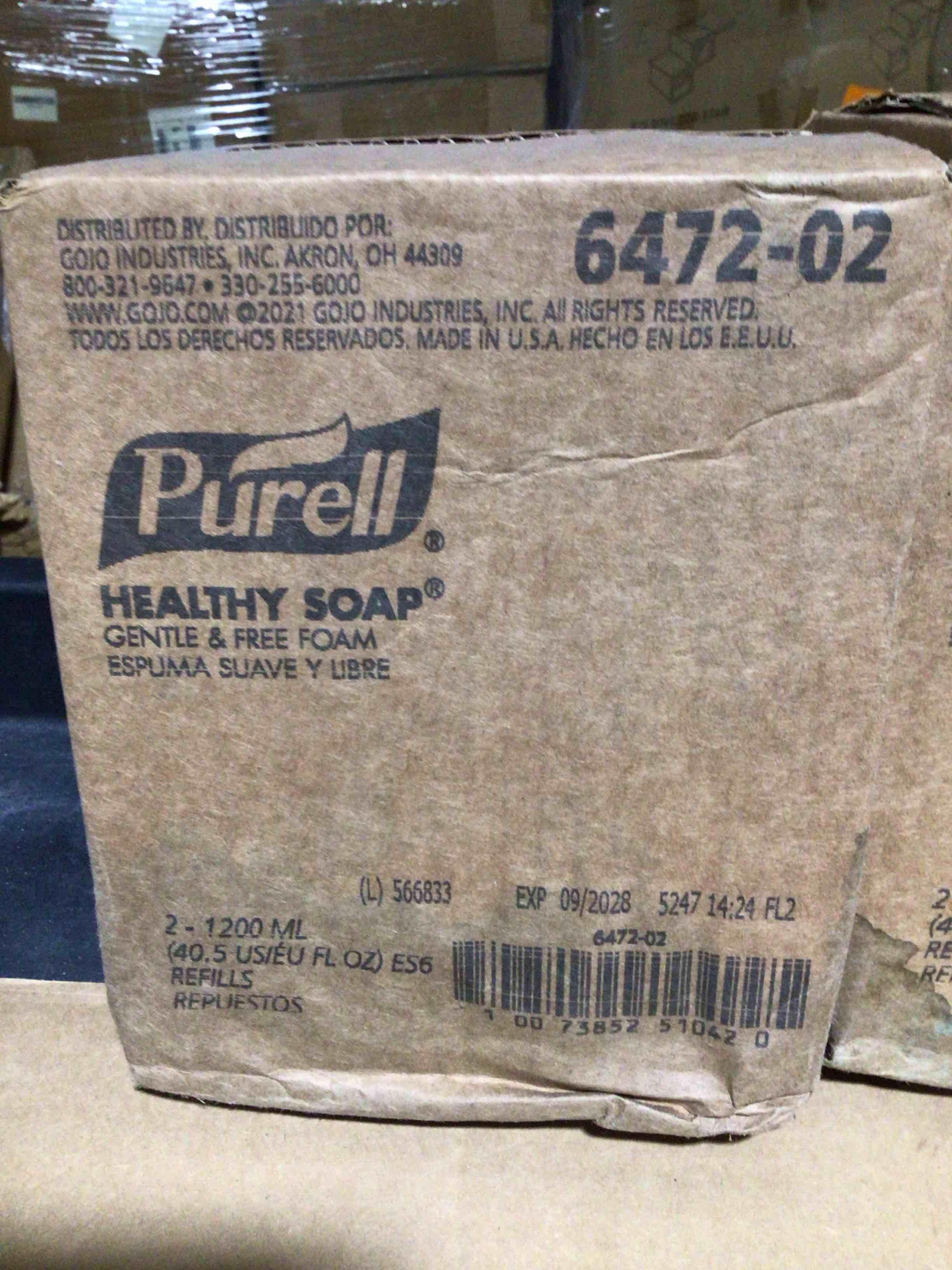 Condition photo showing New/Like New for Healthcare HEALTHY SOAP Gentle and Free Foam 1200 mL  For ES6 Dispensers  2/Carton