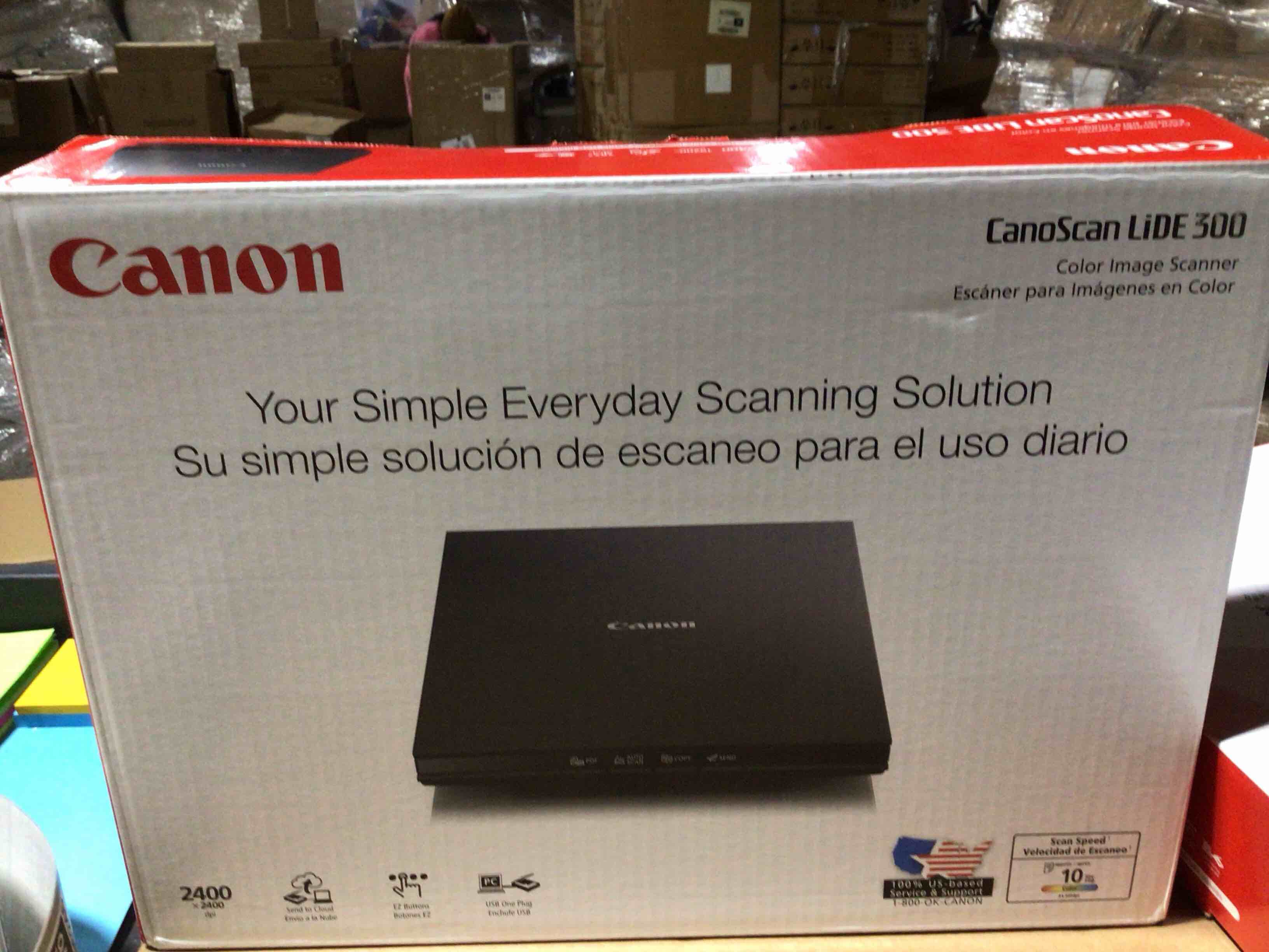 Condition photo showing New/Like New for Canon CanoScan LiDE 300 Color Flatbed Scanner