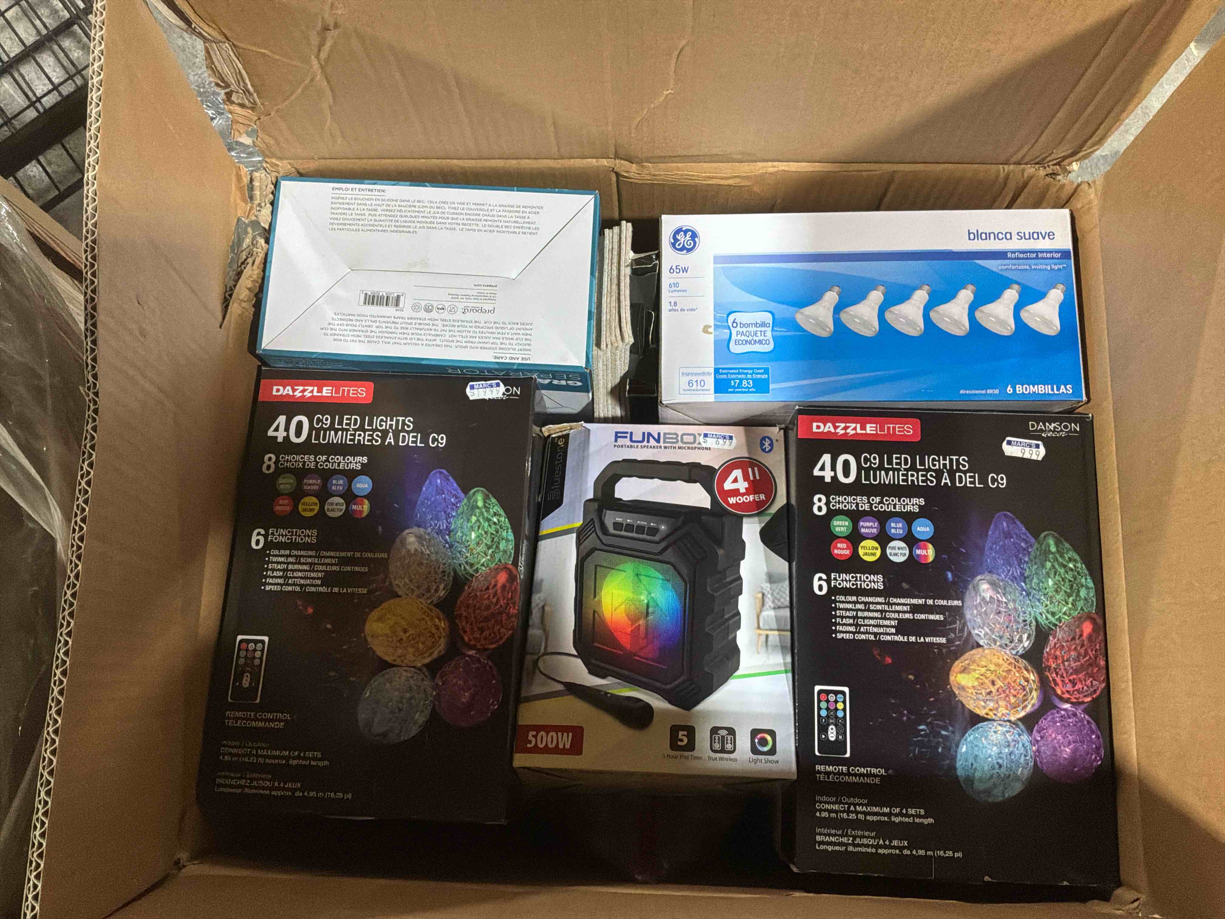 Condition photo showing Good Condition for box lot of miscellaneous items 