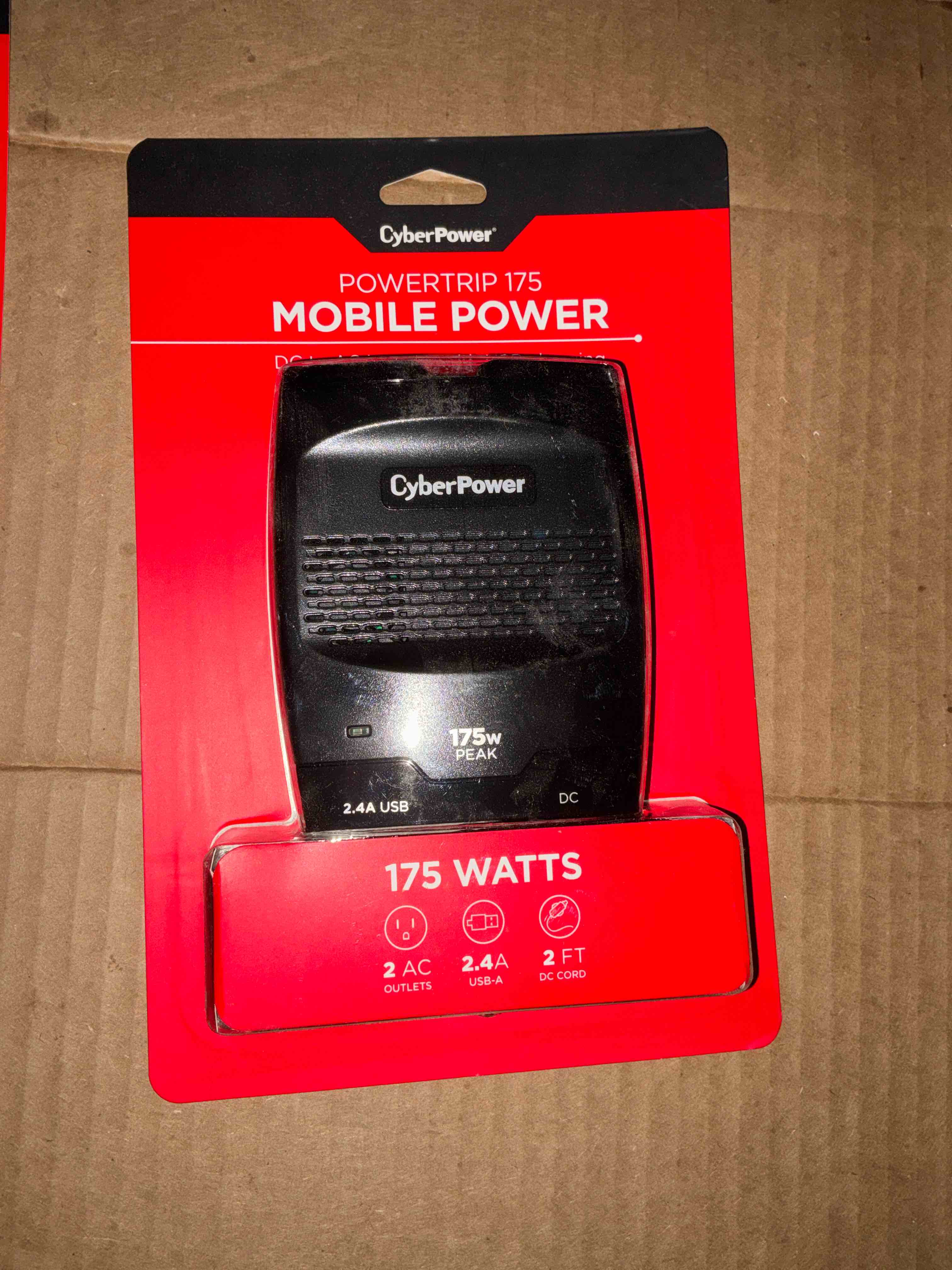 Condition photo showing New/Like New for CyberPower - 175W Power Inverter - Black