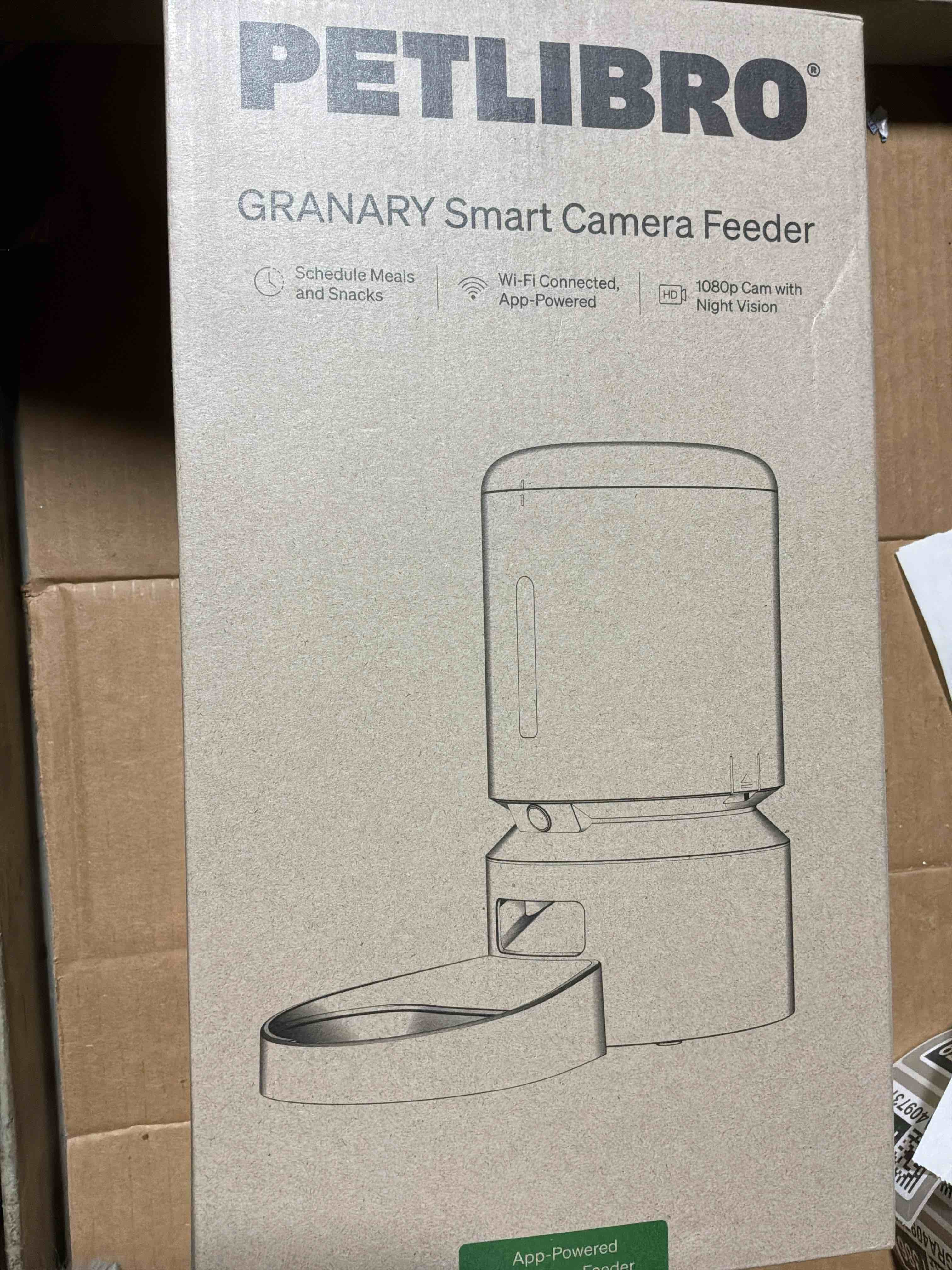 Condition photo showing New/Like New for PETLIBRO Automatic Cat Feeder with Camera, 1080P HD Video with Night Vision, 5G WiFi Pet Feeder with 2-Way Audio, Low Food & Blockage Sensor, Motion & Sound Alerts for Cat & Dog Single Tray White 5L- Camera