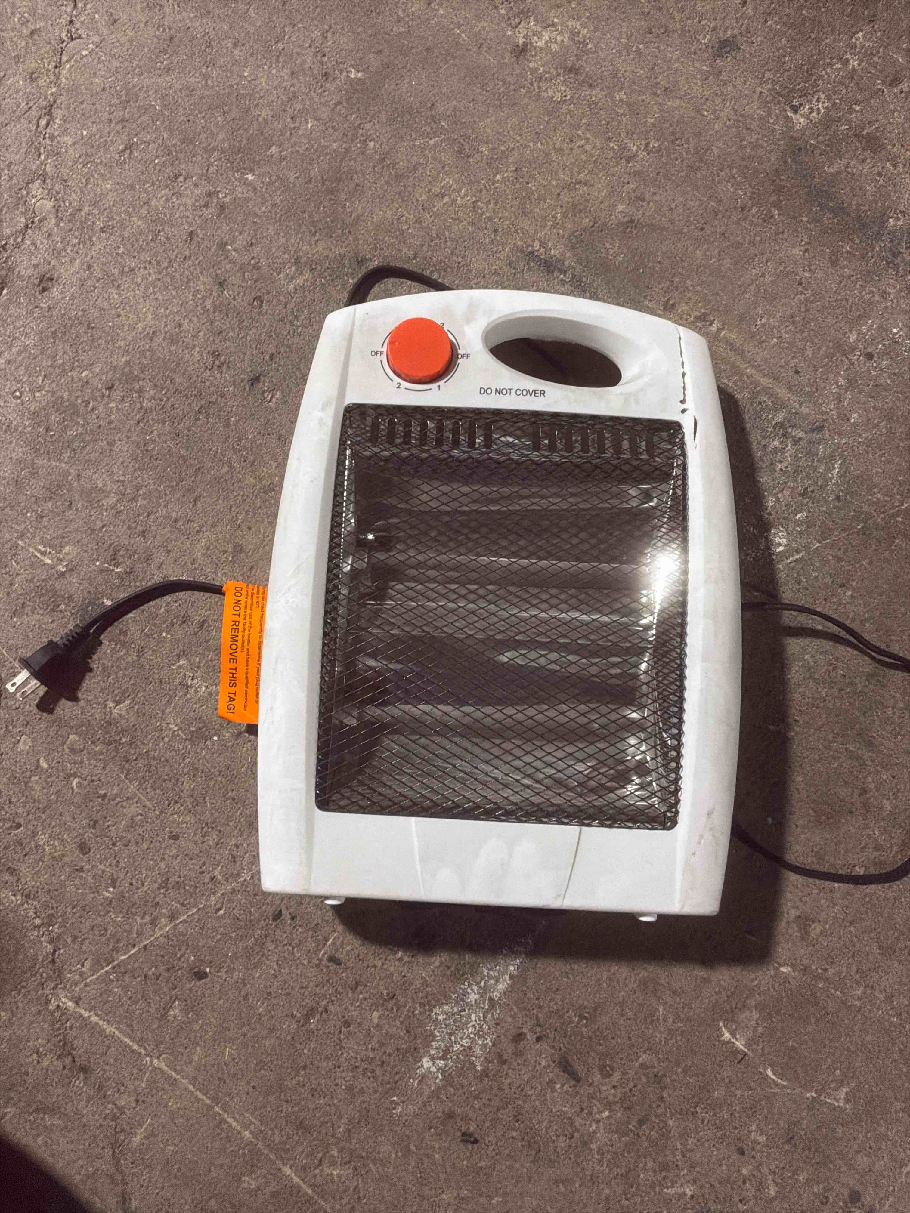 Condition photo showing As Is for Brentwood Appliances 800-Watt Portable Space Heater, One Size, White Visit the Brentwood Store