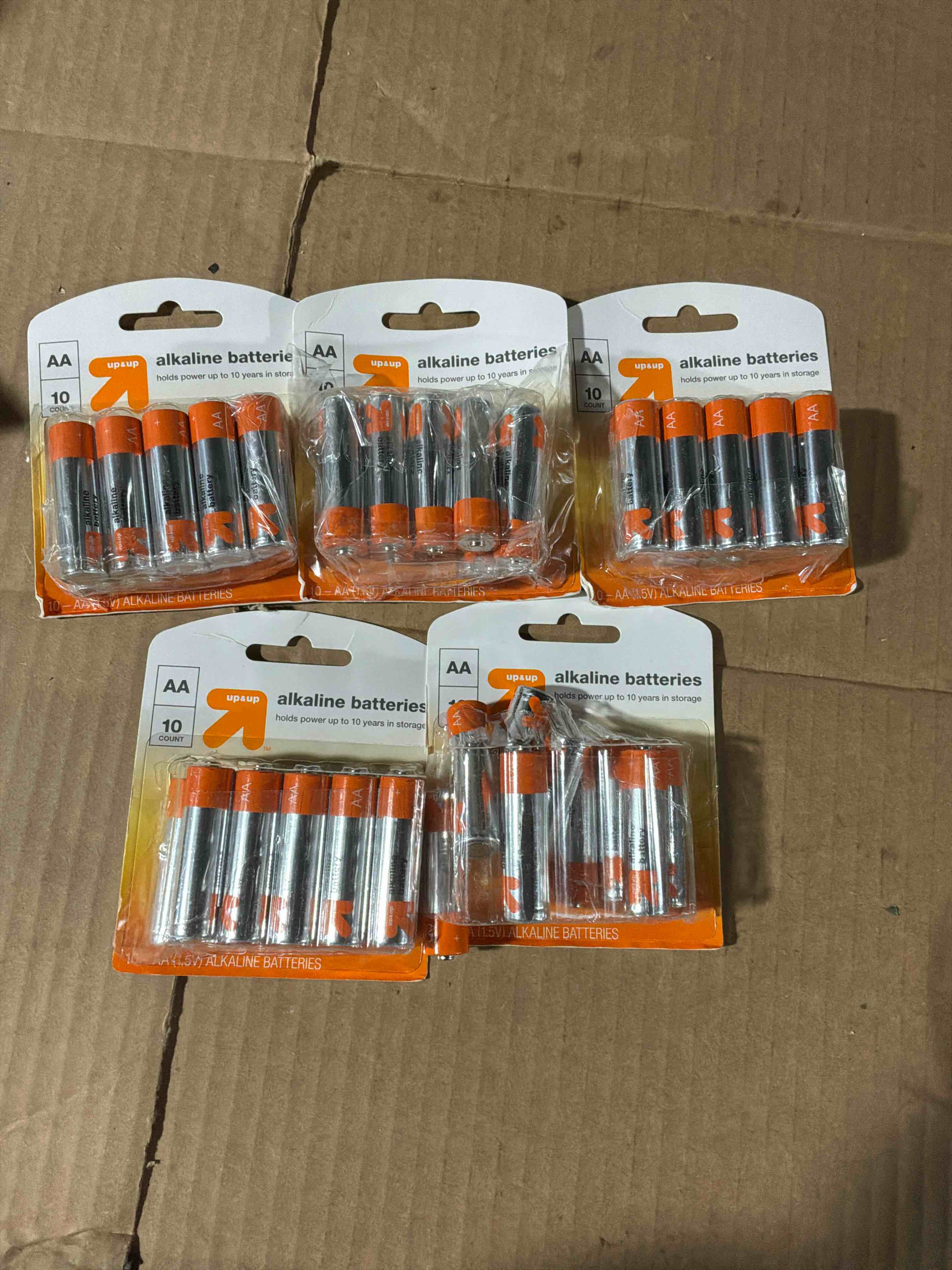 Condition photo showing New/Like New for AA Batteries - 10pk Alkaline Battery - up&up™,5 packs 