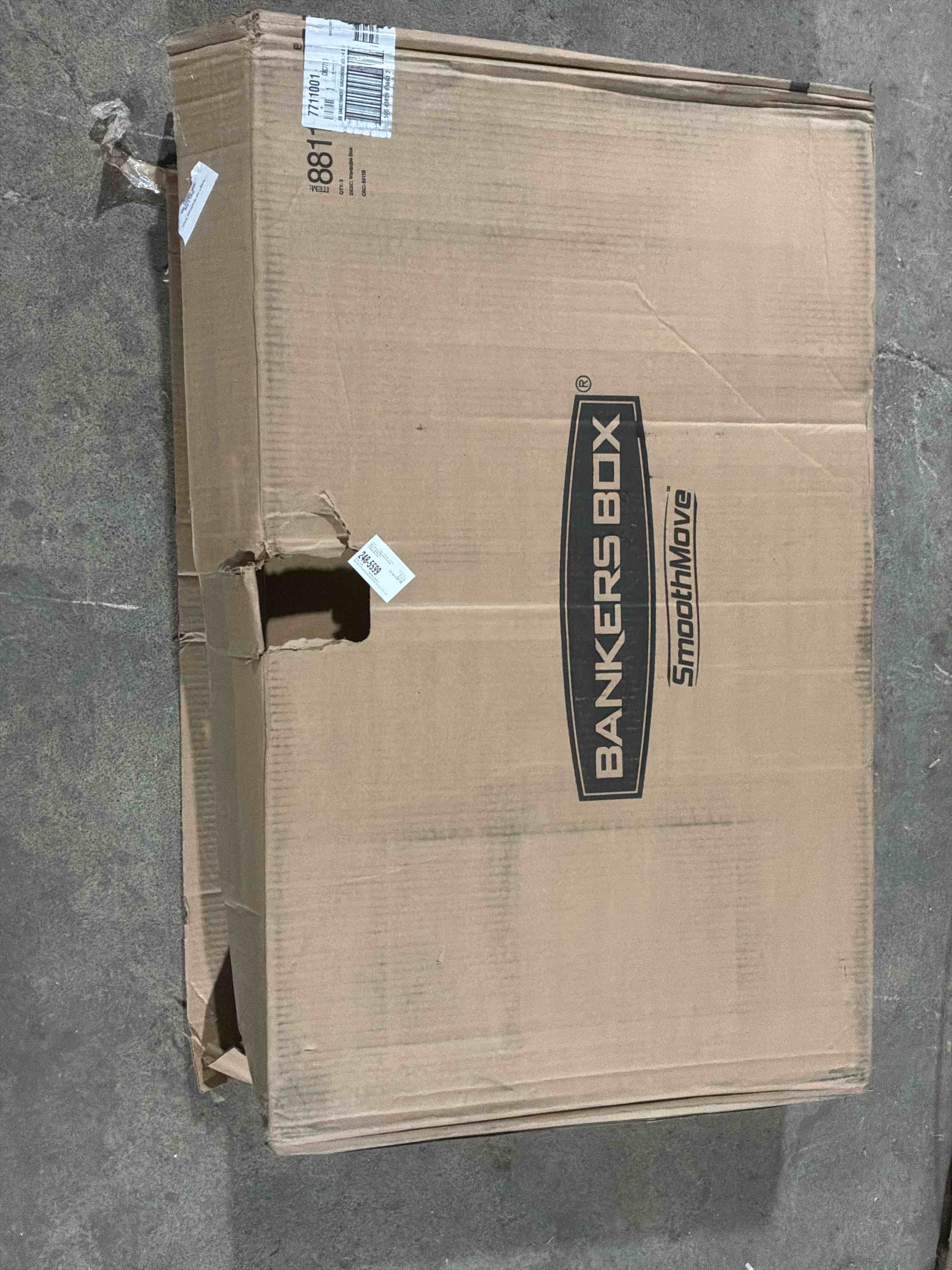 Condition photo showing Brand New for Moving Box: 24 in x 18 in x 18 in, 32 ECT, Double Wall, 6 PK