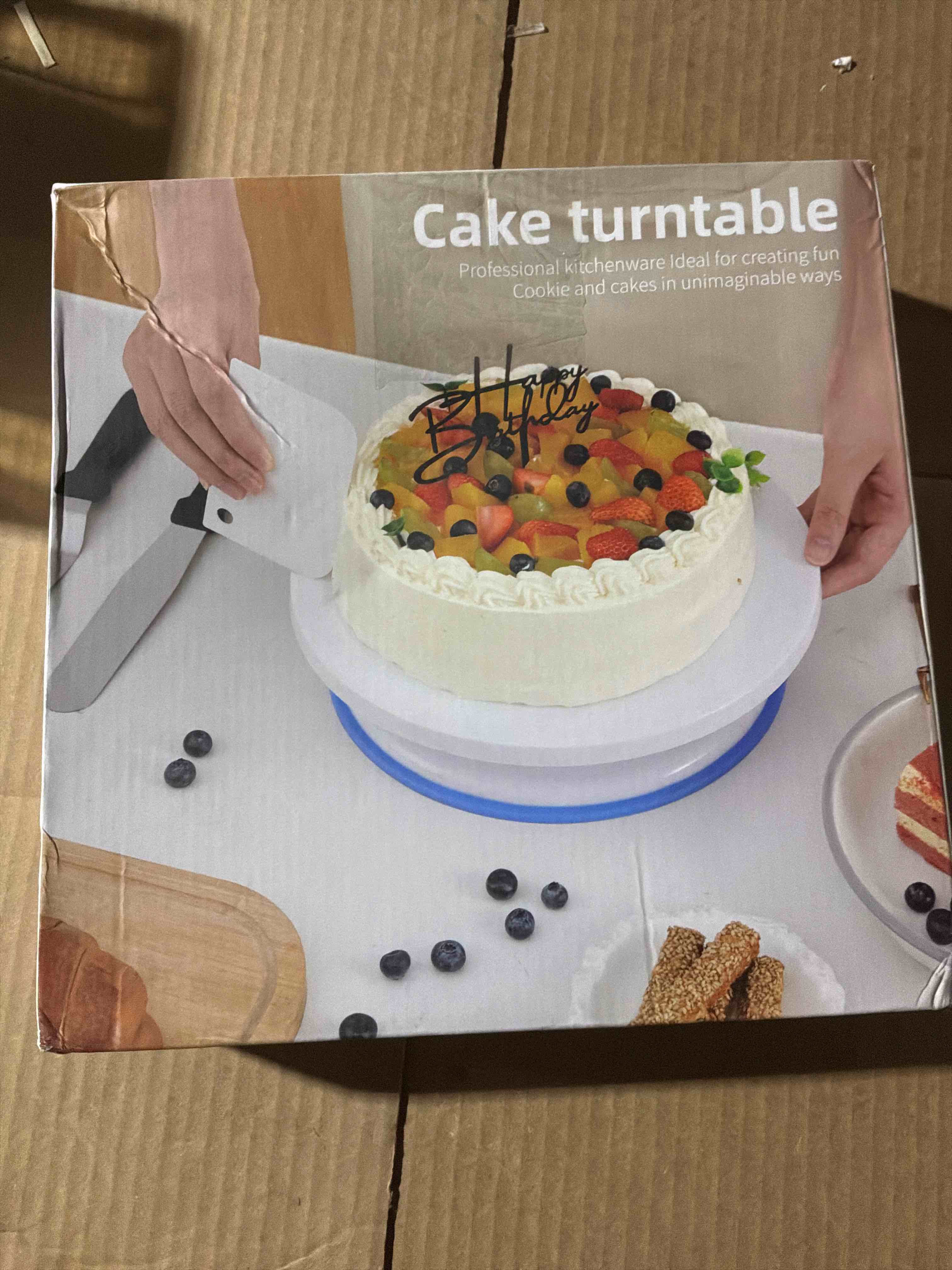 Condition photo showing New/Like New for Cake Decorating Tools Supplies Kit - 82Pcs Baking Accessories with Turntable Stand Leveler 12 Piping Tips 52 Bags Icing Comb Scrapers Spatulas Cupcake Cookie Frosting Fondant Bakery Set for Beginners