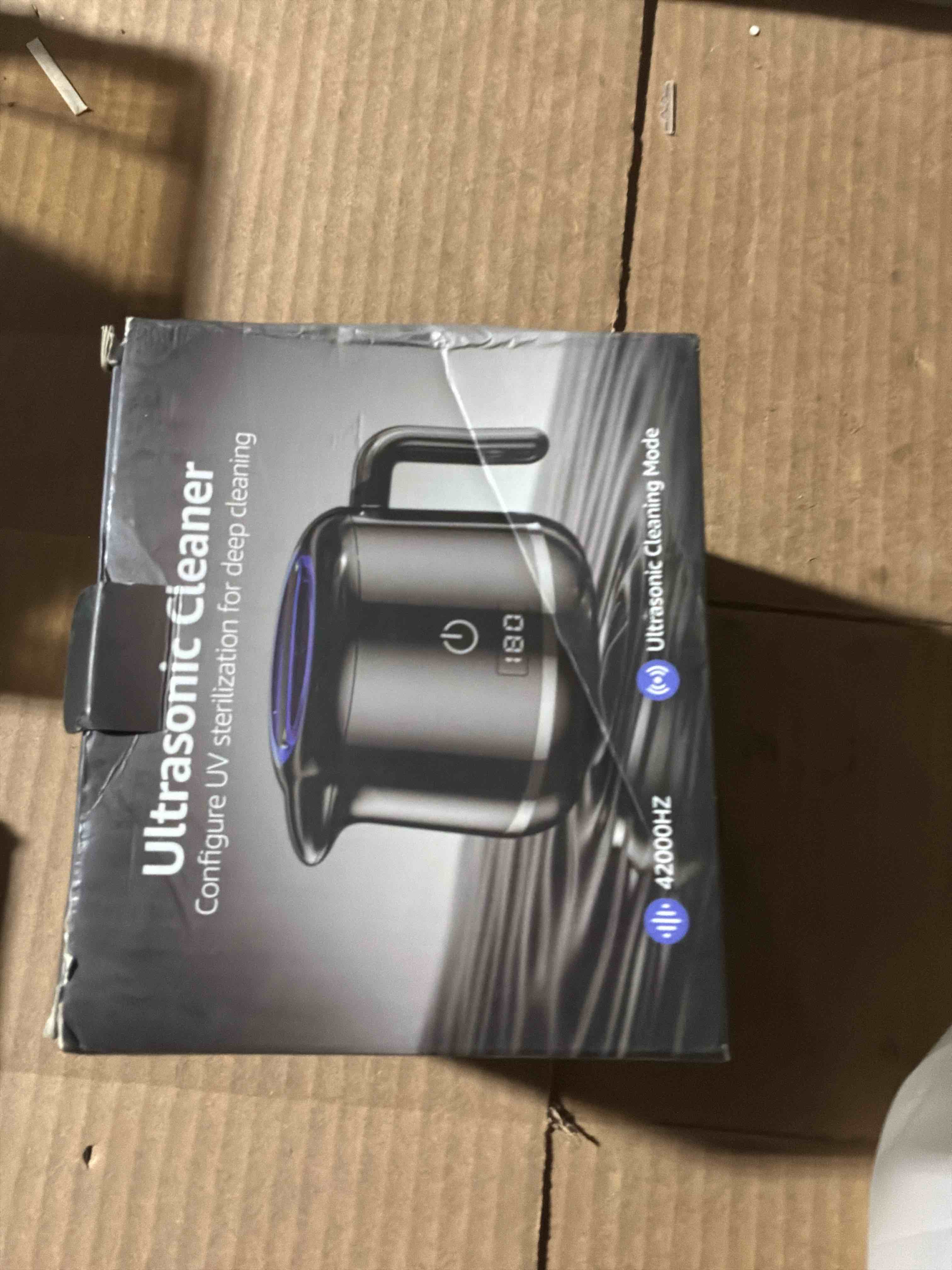 Condition photo showing New/Like New for Dental Ultrasonic Retainer Cleaner Machine: Dental Cleaning Pod for Denture/Mouth Guard/Aligner/Night Guard/Braces/Toothbrush Heads/Jewelry - 45kHz Retainer Cleaner with Digital Timer & 200ML deep black