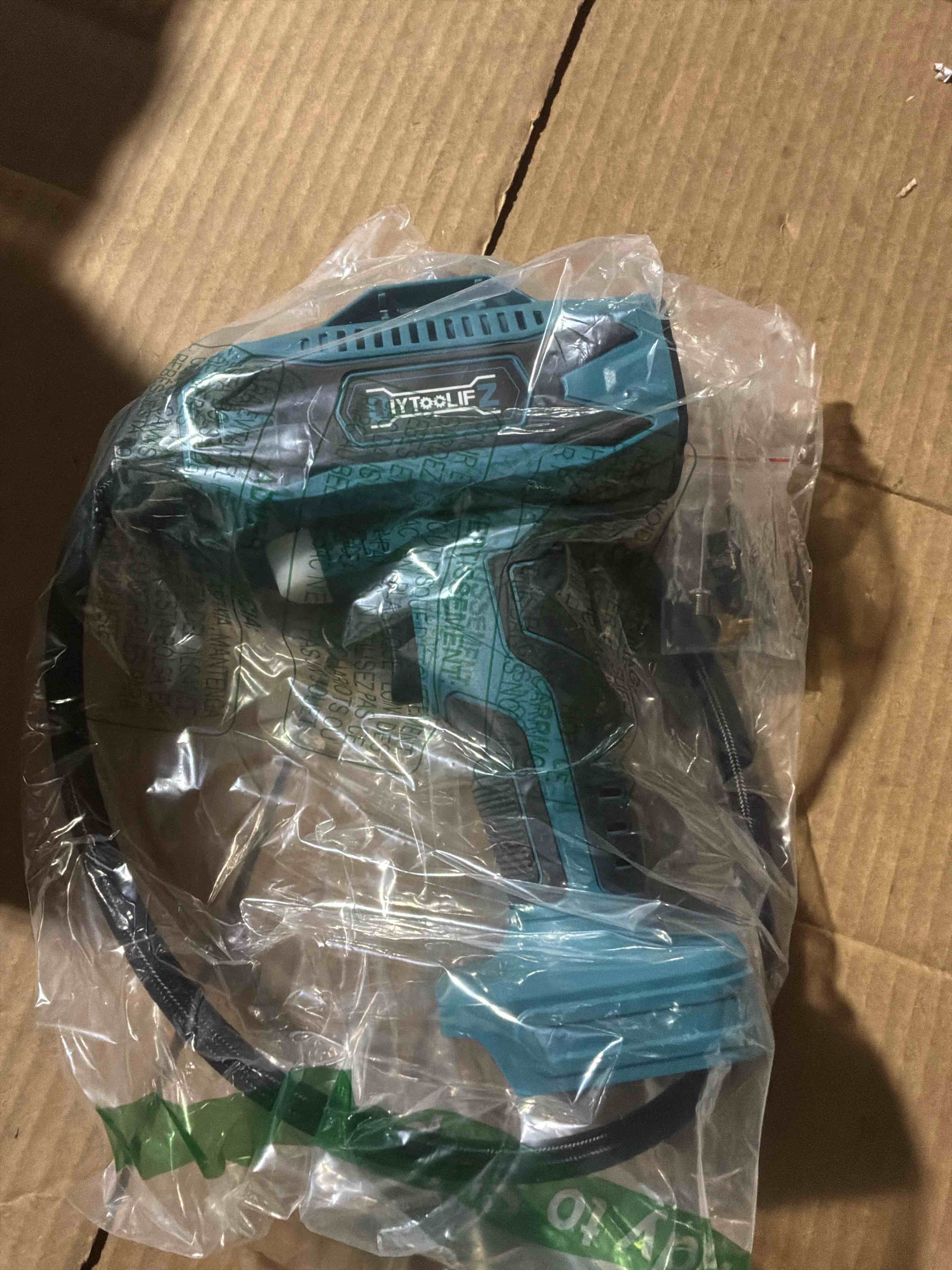 Condition photo showing New/Like New for Cordless Tire Inflator Air Compressor Compatible with Makita 18V Battery, 160PSI Portable Air Pump with Digital Pressure Gauge, Fast Inflation for Cars, Motorcycles, Bikes(Bare Tool) 160 PSI Blue- Compatible With Makita 18v(baretool)