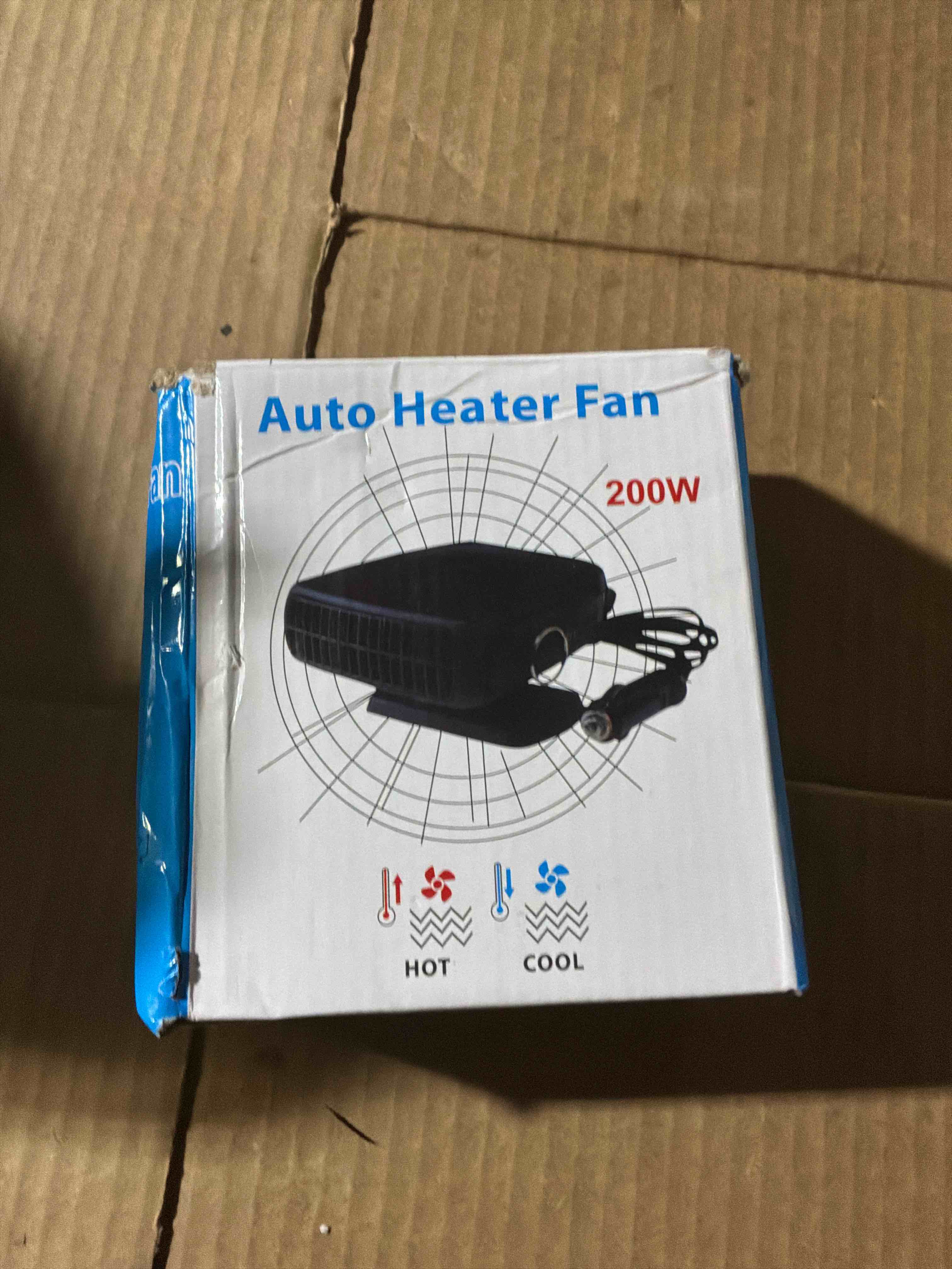Condition photo showing New/Like New for Car Heater 12V 200W - Portable Auto Vehicle Heater Defroster Windshield Defogger Automobile Windscreen Heaters for Cars with Fast Heating & Cooling Fan Window Defroster with Cigarette Lighter Plug