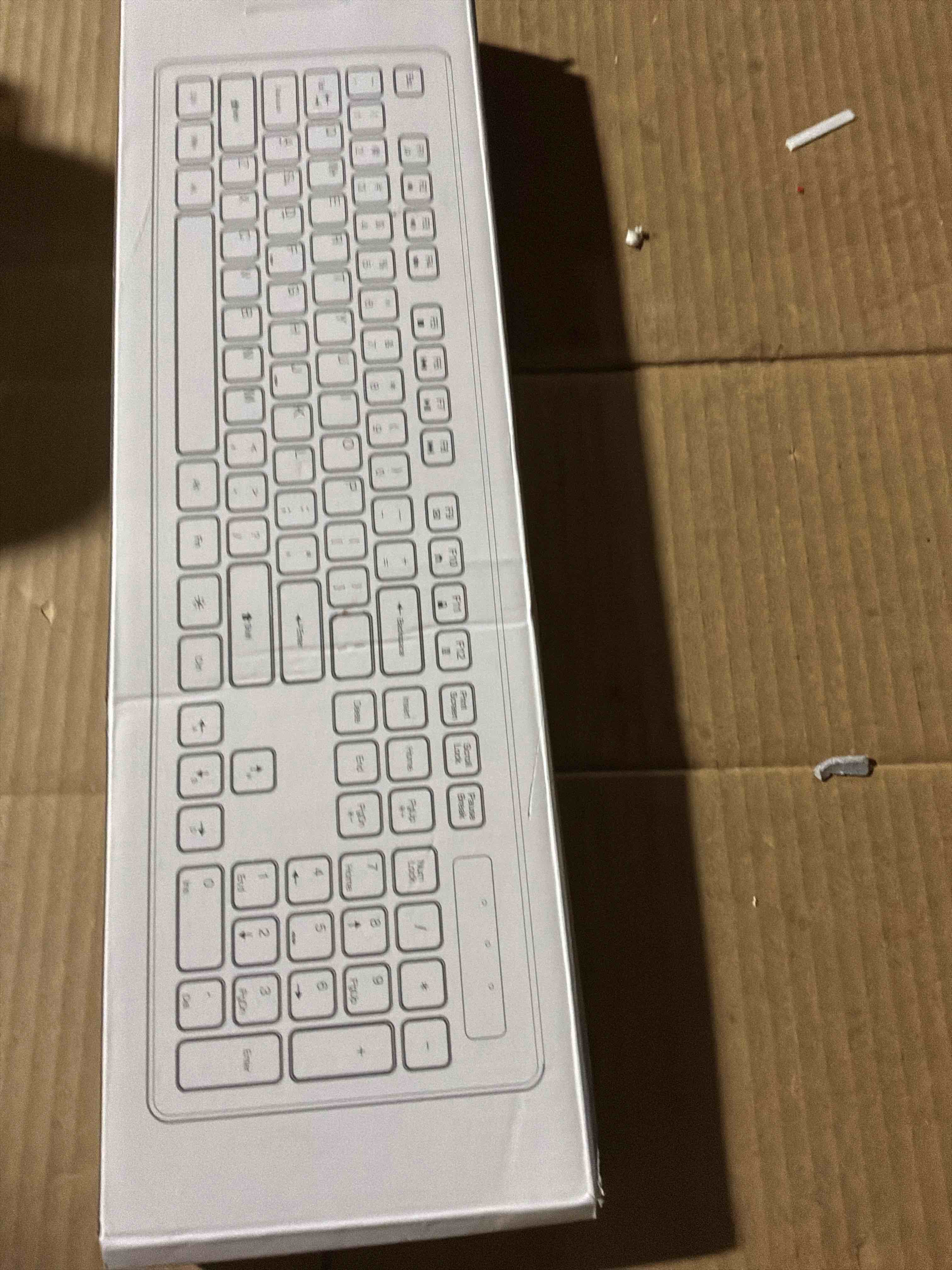 Condition photo showing New/Like New for Backlit Wireless Keyboard, 2.4G Silent Wireless Light Up Keyboard, Full Size Computer Keyboards with 7 Colored Backlits, Rechargeable Keyboards for Windows, PC, Laptop (Black, Normative)
