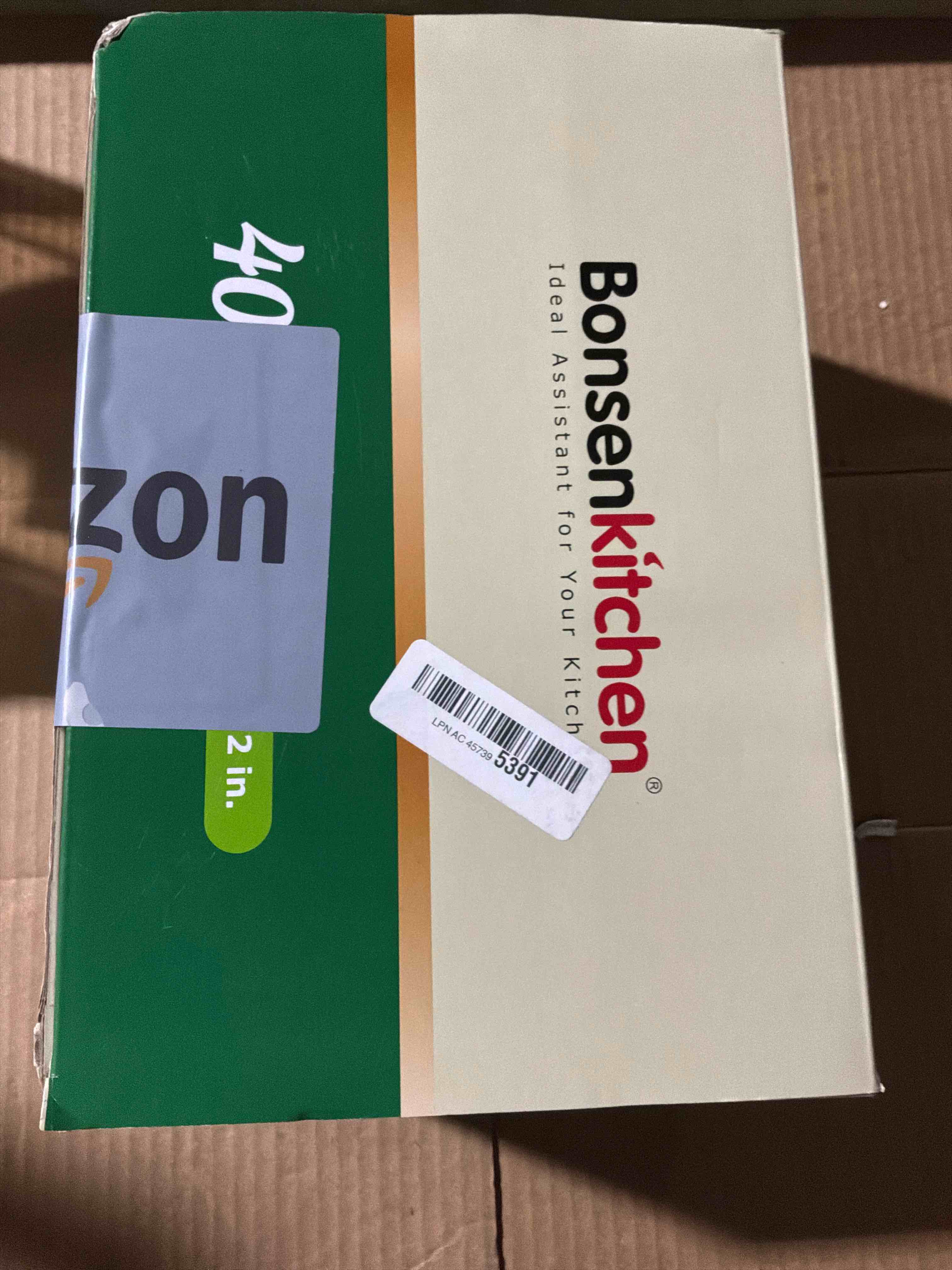 Condition photo showing New/Like New for Bonsenkitchen Vacuum Sealer Bags,400 Quart 8" x 12" Precut Food Sealer Bags, Commercial Grade, BPA Free, Heavy Duty, Customized Size Vacuum Bags for Vac Storage, Meal Prep or Sous Vide Cooking, VB14