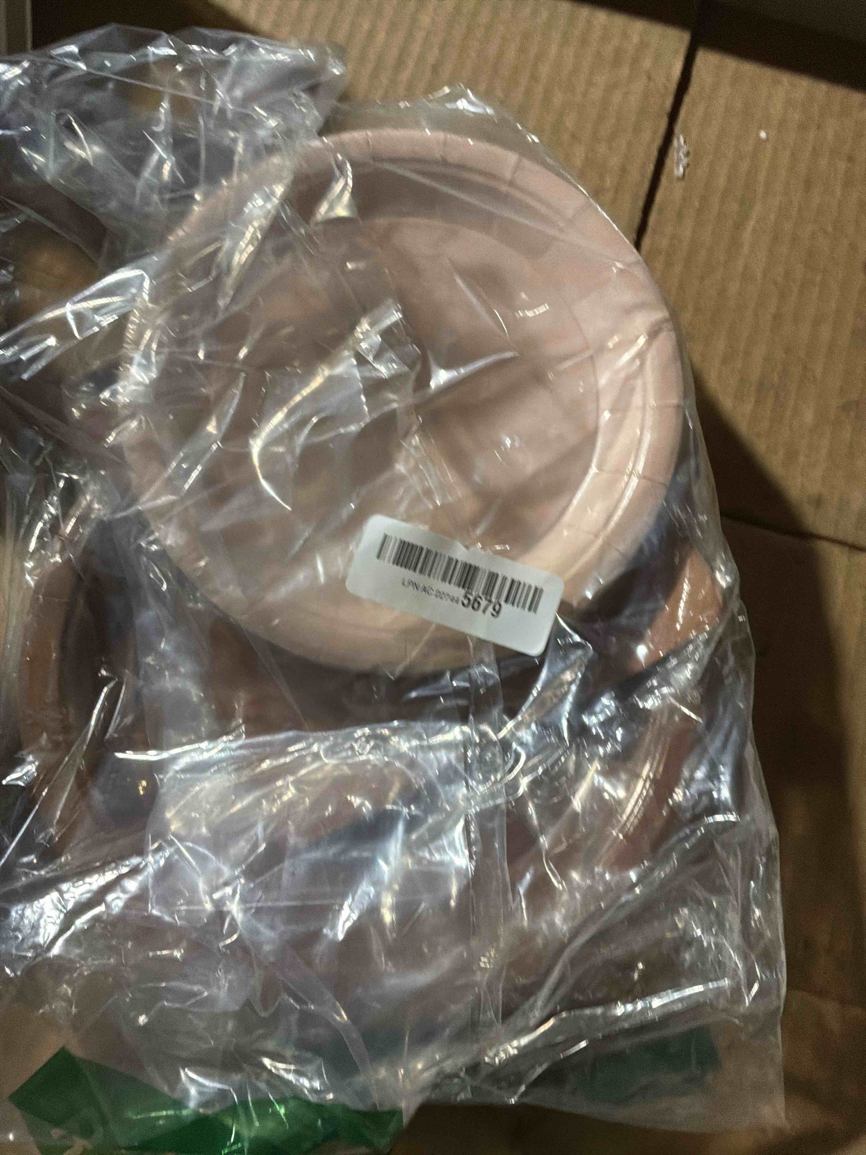 Condition photo showing New/Like New for Oigco Woodland Baby Shower Decorations - 60 PCS Brown Sage Green Neutral Forest Animal Brown Plates and Napkins for Safari Jungle Baby Shower Decorations