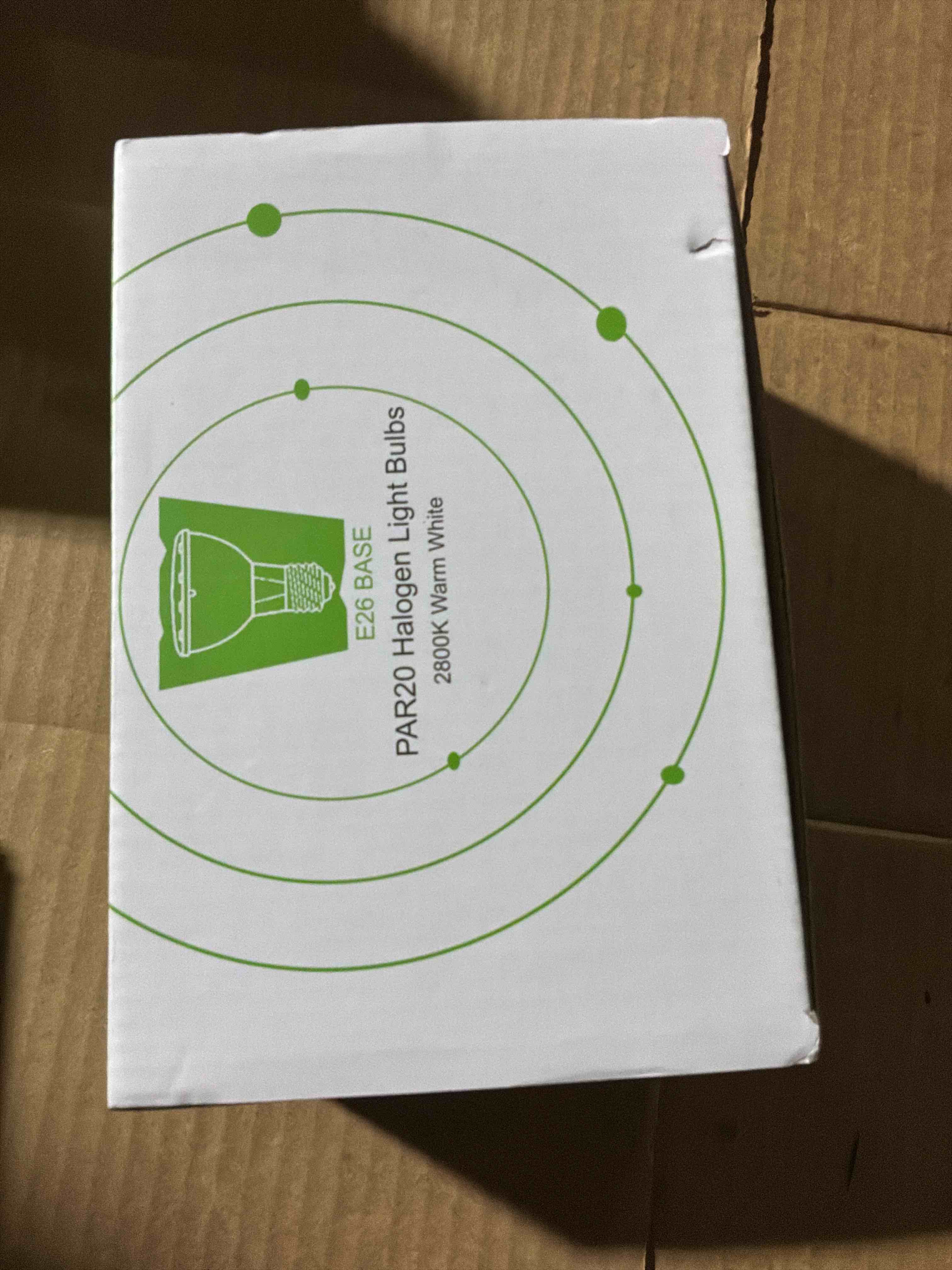 Condition photo showing New/Like New for Vinaco Par20 Bulbs, 6 Pack 120V 50W Par20 Flood Light Bulbs, E26 Medium Base Long Lasting Life High Output Par20 50W Halogen Bulb -Warm Light 50W - 6Pack